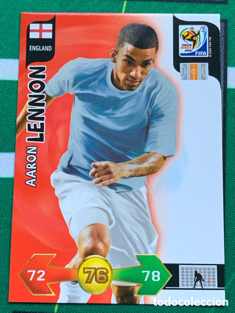 Figurine di Calcio: 115 Aaron Lennon England Base card ADRENALYN XL MUNDIAL SOUTH AFRICA 2010 FIFA WORLD CUP PANINI