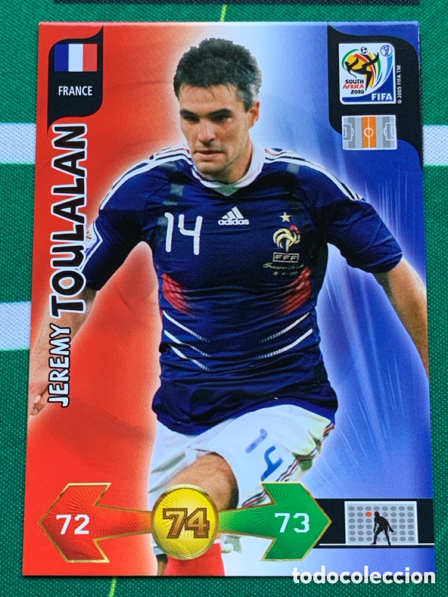 Figurine di Calcio: 152 Jeremy Toulalan France Base card ADRENALYN XL MUNDIAL SOUTH AFRICA 2010 FIFA WORLD CUP PANINI