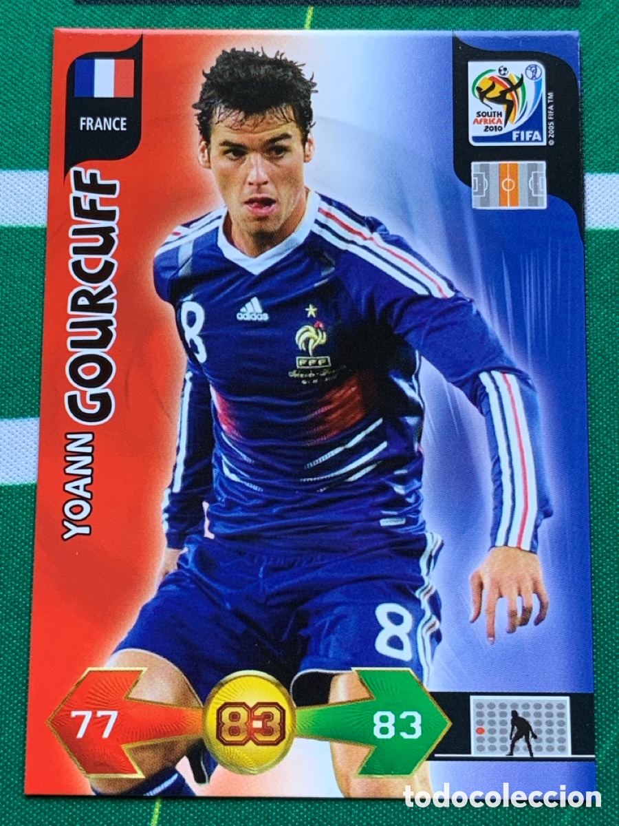 Figurine di Calcio: 150 Yoann Gourcuff France Base card ADRENALYN XL MUNDIAL SOUTH AFRICA 2010 FIFA WORLD CUP PANINI