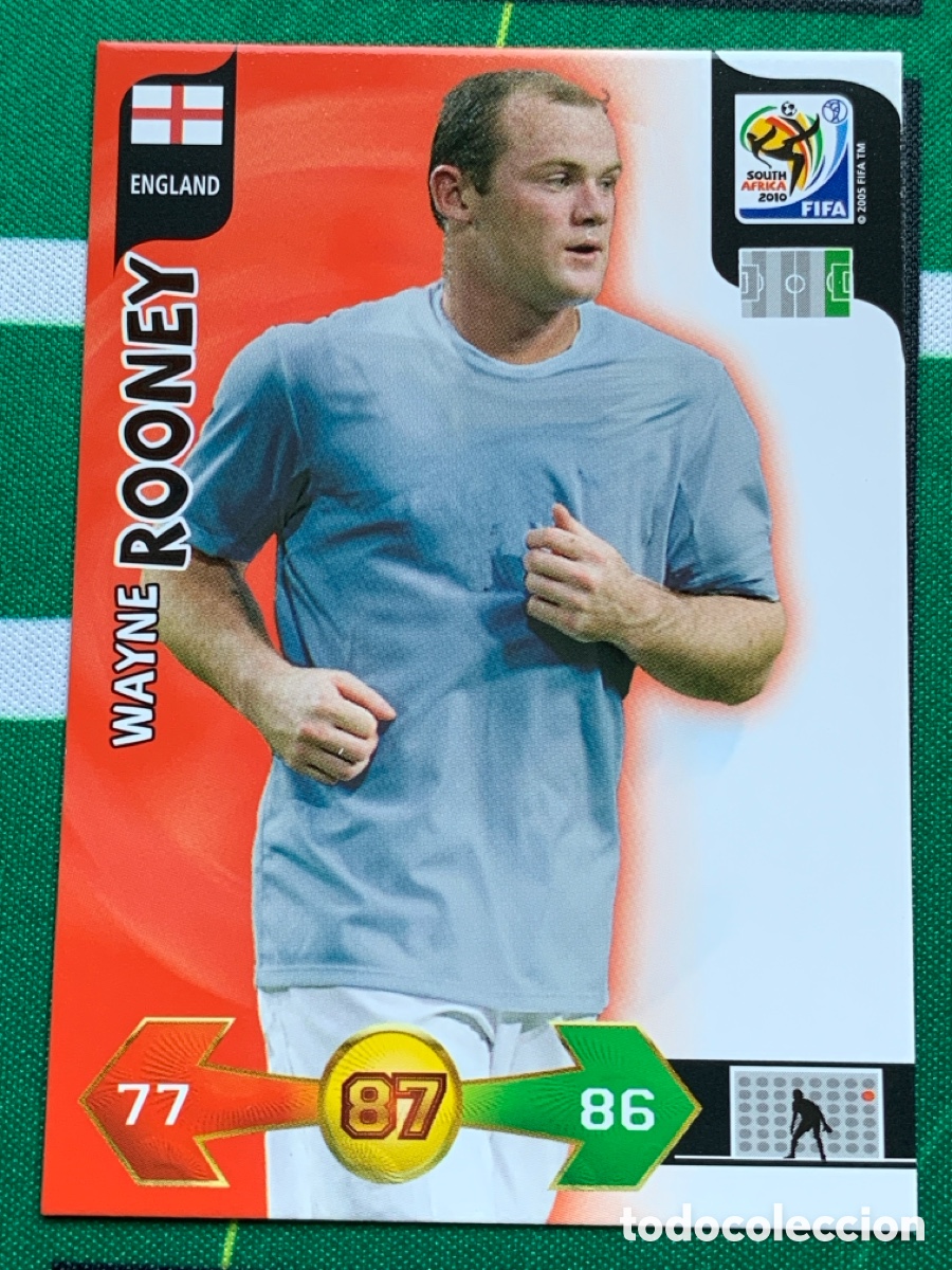 Figurine di Calcio: 117 Wayne Rooney England Base card ADRENALYN XL MUNDIAL SOUTH AFRICA 2010 FIFA WORLD CUP PANINI
