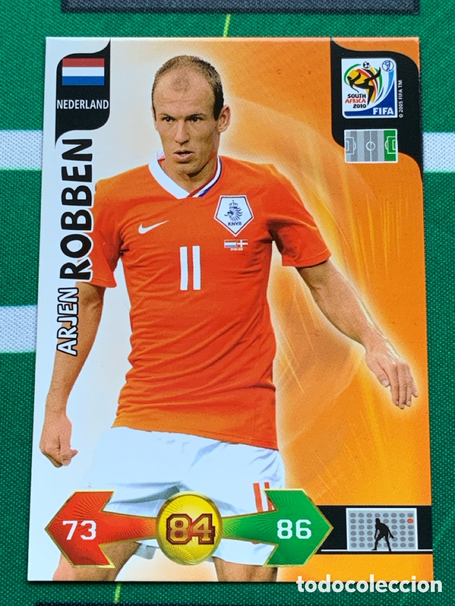 Fu&szlig;ball-Sticker: 249 Arjen Robben Nederland Base card ADRENALYN XL MUNDIAL SOUTH AFRICA 2010 FIFA WORLD CUP PANINI
