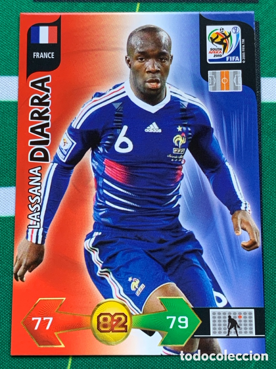 Fu&szlig;ball-Sticker: 151 Lassana Diarra France Base card ADRENALYN XL MUNDIAL SOUTH AFRICA 2010 FIFA WORLD CUP PANINI