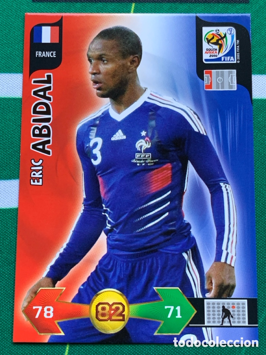 Fu&szlig;ball-Sticker: 148 Eric Abidal France Base card ADRENALYN XL MUNDIAL SOUTH AFRICA 2010 FIFA WORLD CUP PANINI