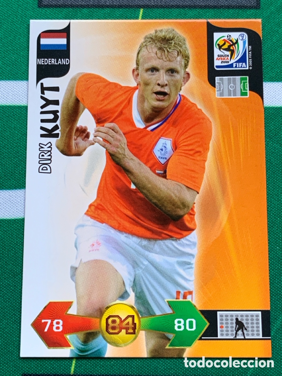 Fu&szlig;ball-Sticker: 252 Dirk Kuyt Nederland Base card ADRENALYN XL MUNDIAL SOUTH AFRICA 2010 FIFA WORLD CUP PANINI
