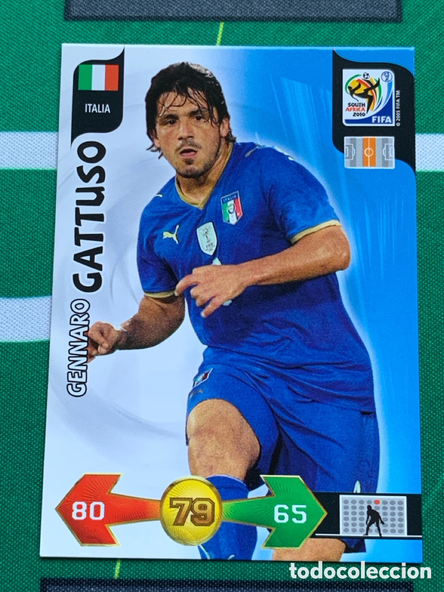 Fu&szlig;ball-Sticker: 204 Gennaro Gattuso Italia Base card ADRENALYN XL MUNDIAL SOUTH AFRICA 2010 FIFA WORLD CUP PANINI