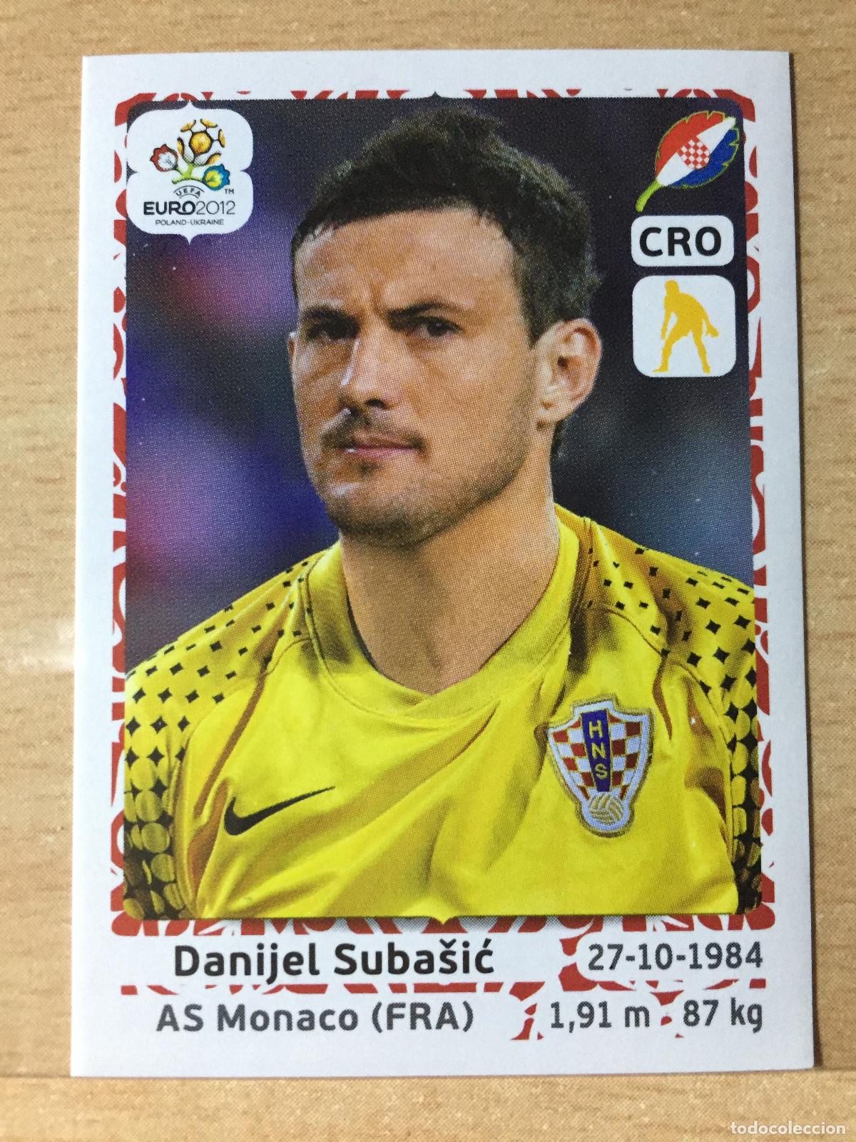 Fu&szlig;ball-Sticker: 2012 - 375 DANIJEL SUBASIC - CROACIA - UEFA EURO 2012 - PANINI