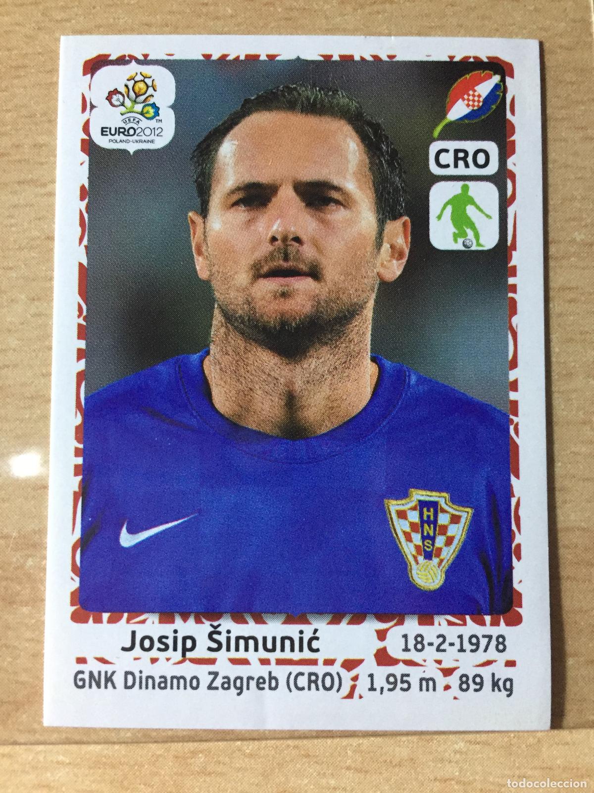 Fu&szlig;ball-Sticker: 2012 - 376 JOSIP SIMUNIC - CROACIA - UEFA EURO 2012 - PANINI