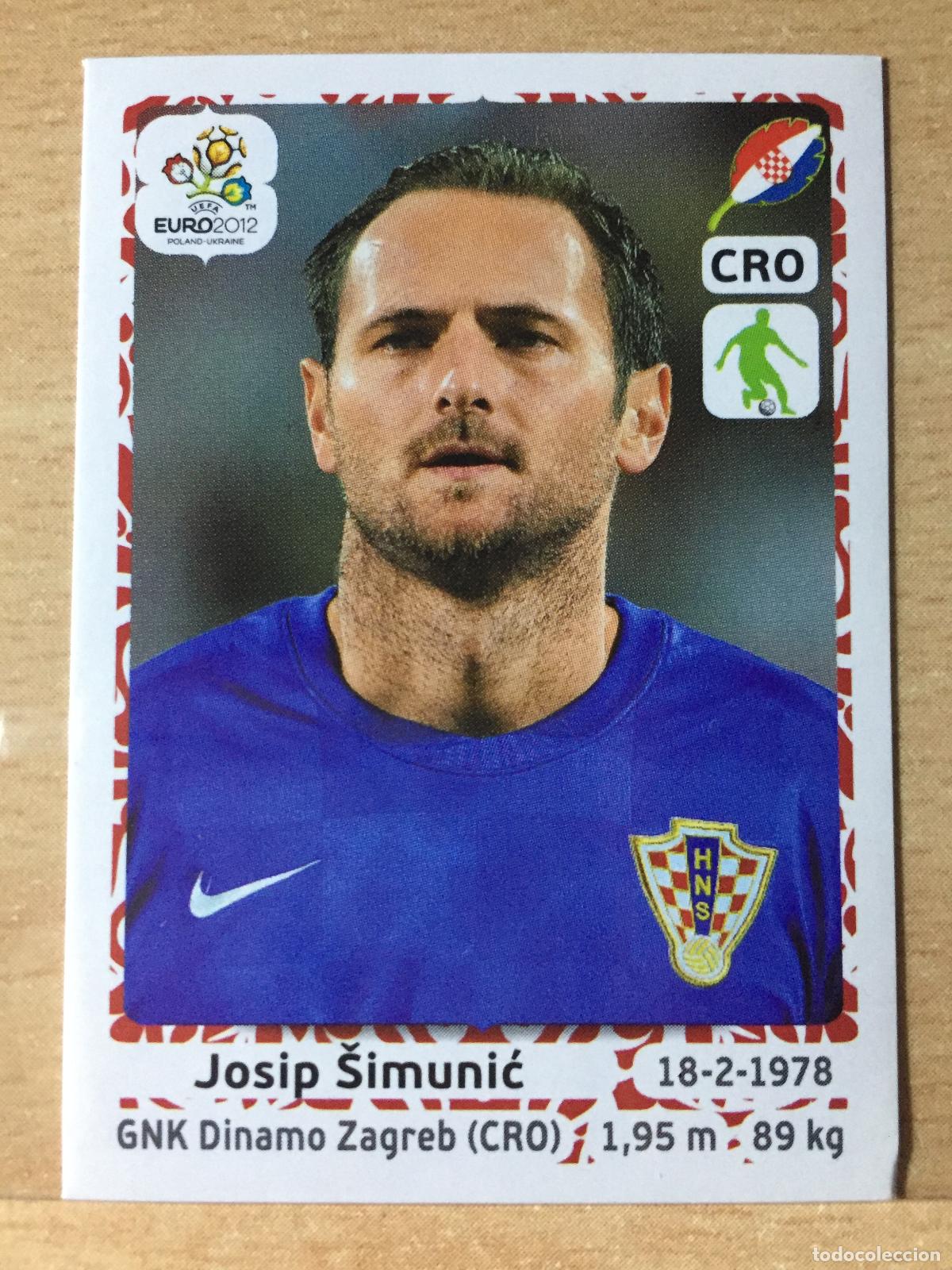 Fu&szlig;ball-Sticker: 2012 - 376 JOSIP SIMUNIC - CROACIA - UEFA EURO 2012 - PANINI