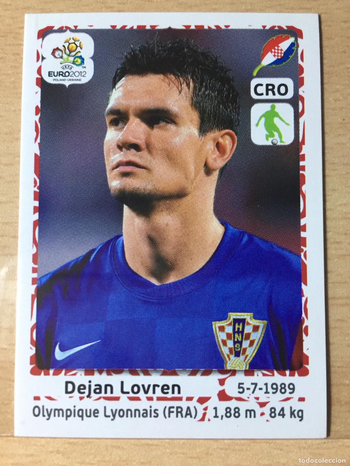 Fu&szlig;ball-Sticker: 2012 - 378 DEJAN LOVREN - CROACIA - UEFA EURO 2012 - PANINI