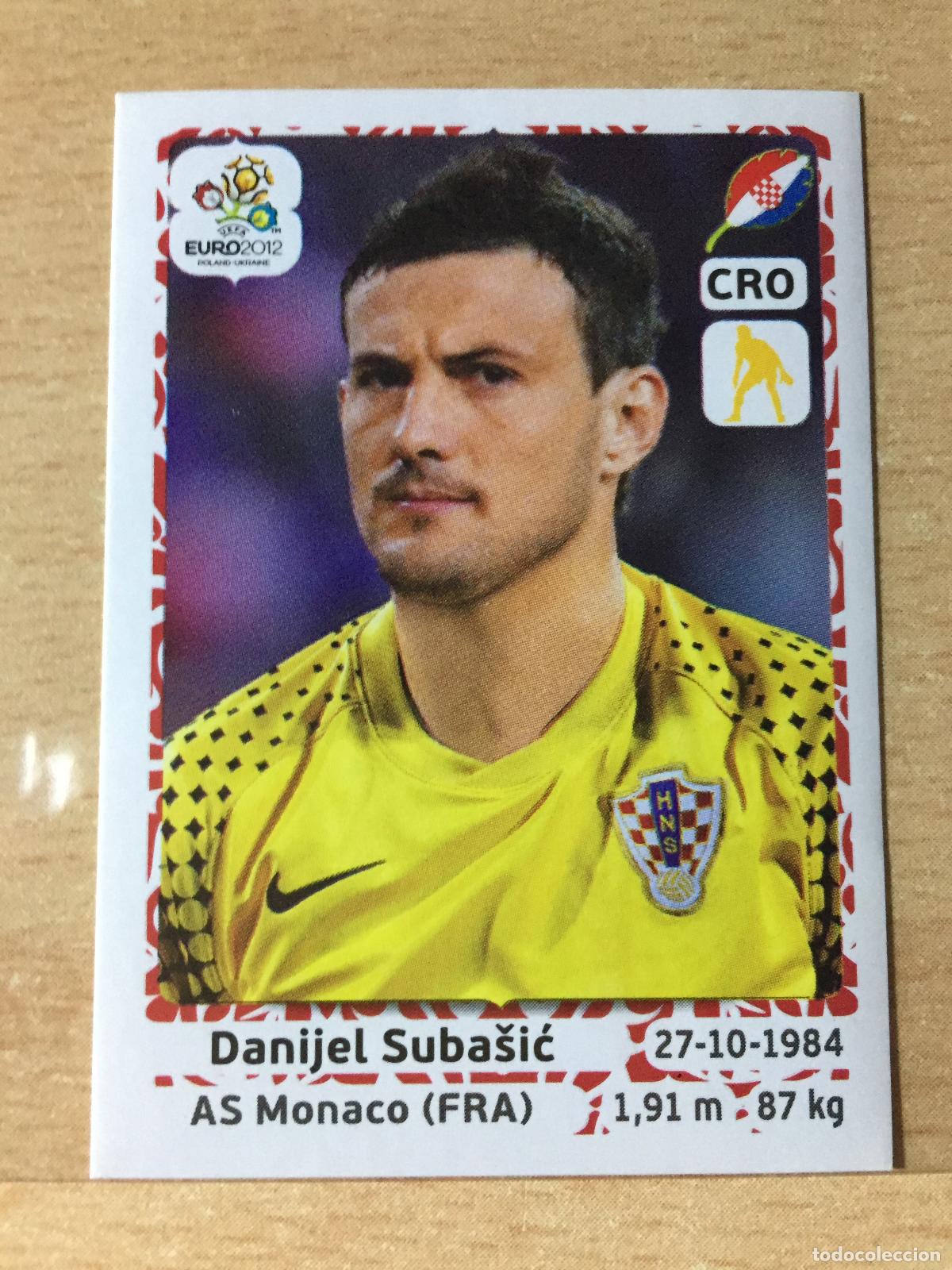 Fu&szlig;ball-Sticker: 2012 - 375 DANIJEL SUBASIC - CROACIA - UEFA EURO 2012 - PANINI