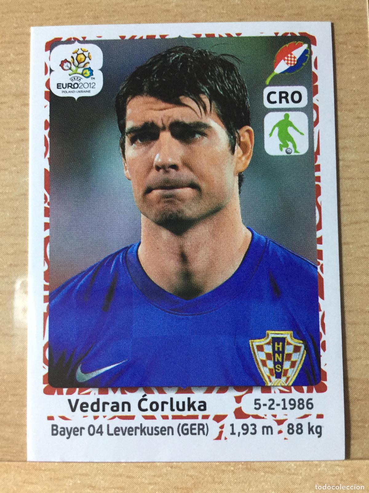 Fu&szlig;ball-Sticker: 2012 - 377 VEDRAN CORLUKA - CROACIA - UEFA EURO 2012 - PANINI