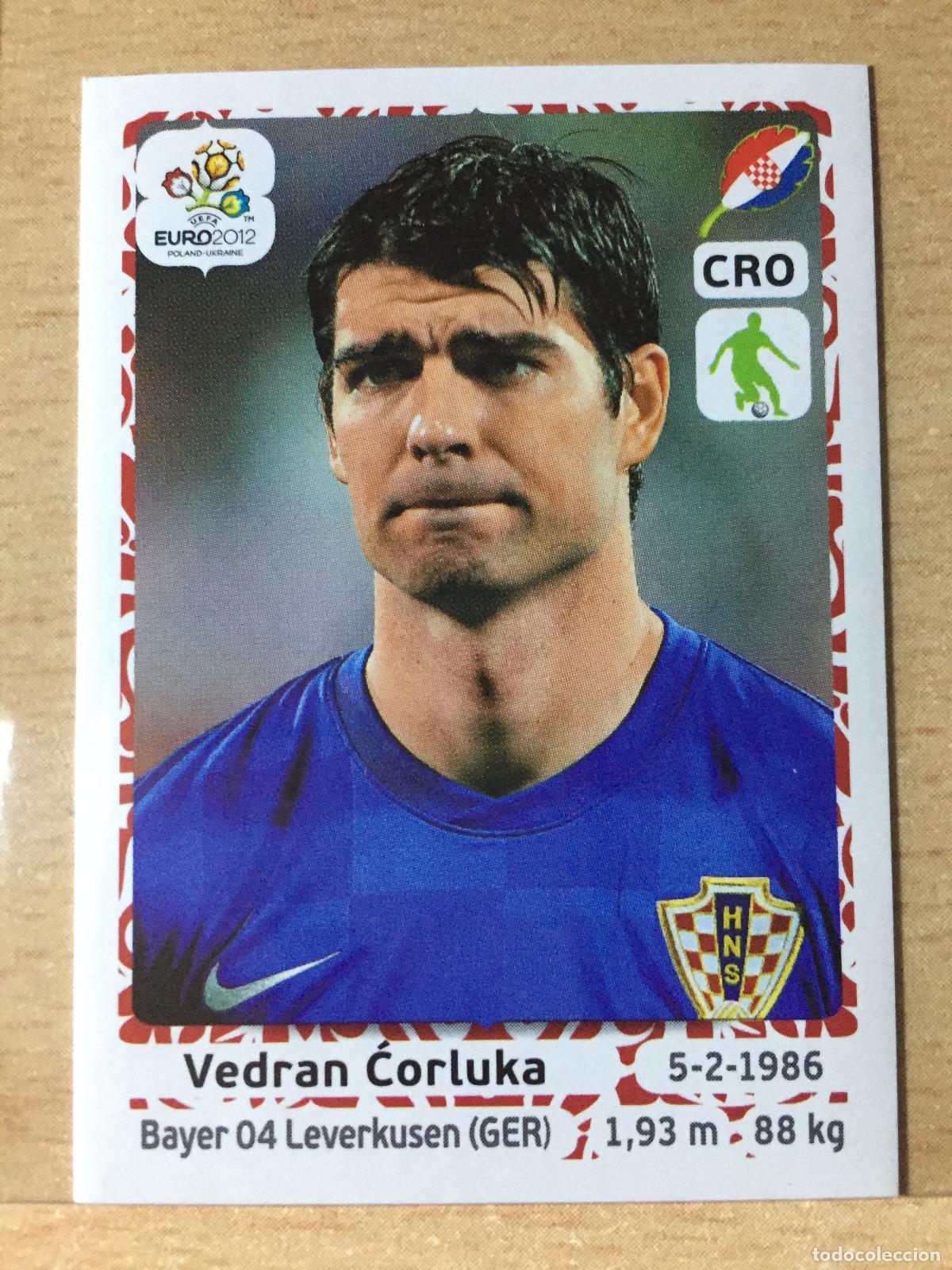 Fu&szlig;ball-Sticker: 2012 - 377 VEDRAN CORLUKA - CROACIA - UEFA EURO 2012 - PANINI