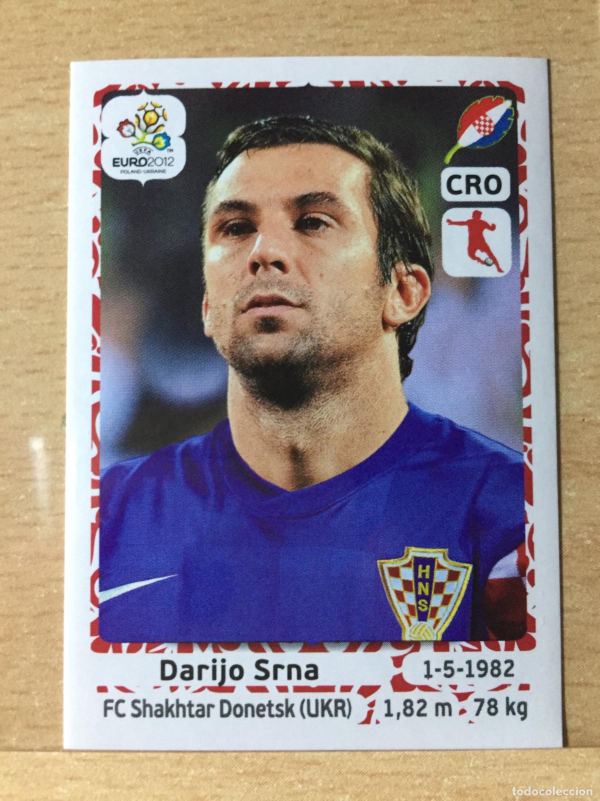 Fu&szlig;ball-Sticker: 2012 - 382 DARIJO SRNA - CROACIA - UEFA EURO 2012 - PANINI