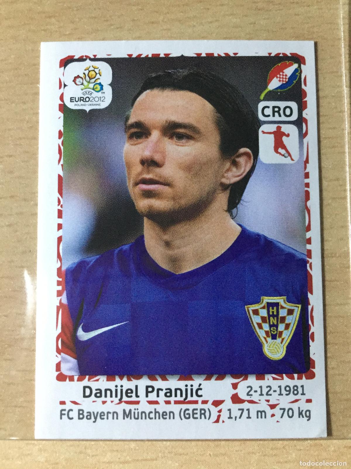 Football Stickers: 2012 - 383 DANIJEL PRANJIC - CROACIA - UEFA EURO 2012 - PANINI