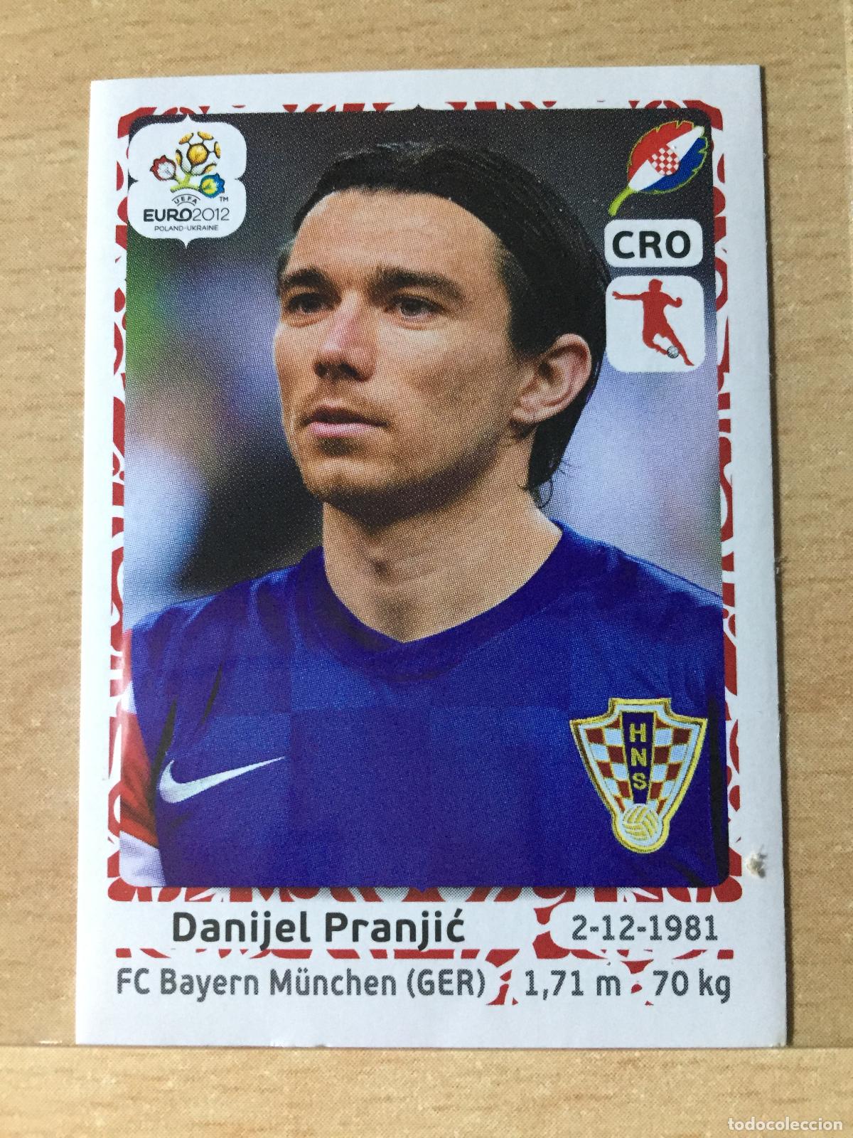Football Stickers: 2012 - 383 DANIJEL PRANJIC - CROACIA - UEFA EURO 2012 - PANINI