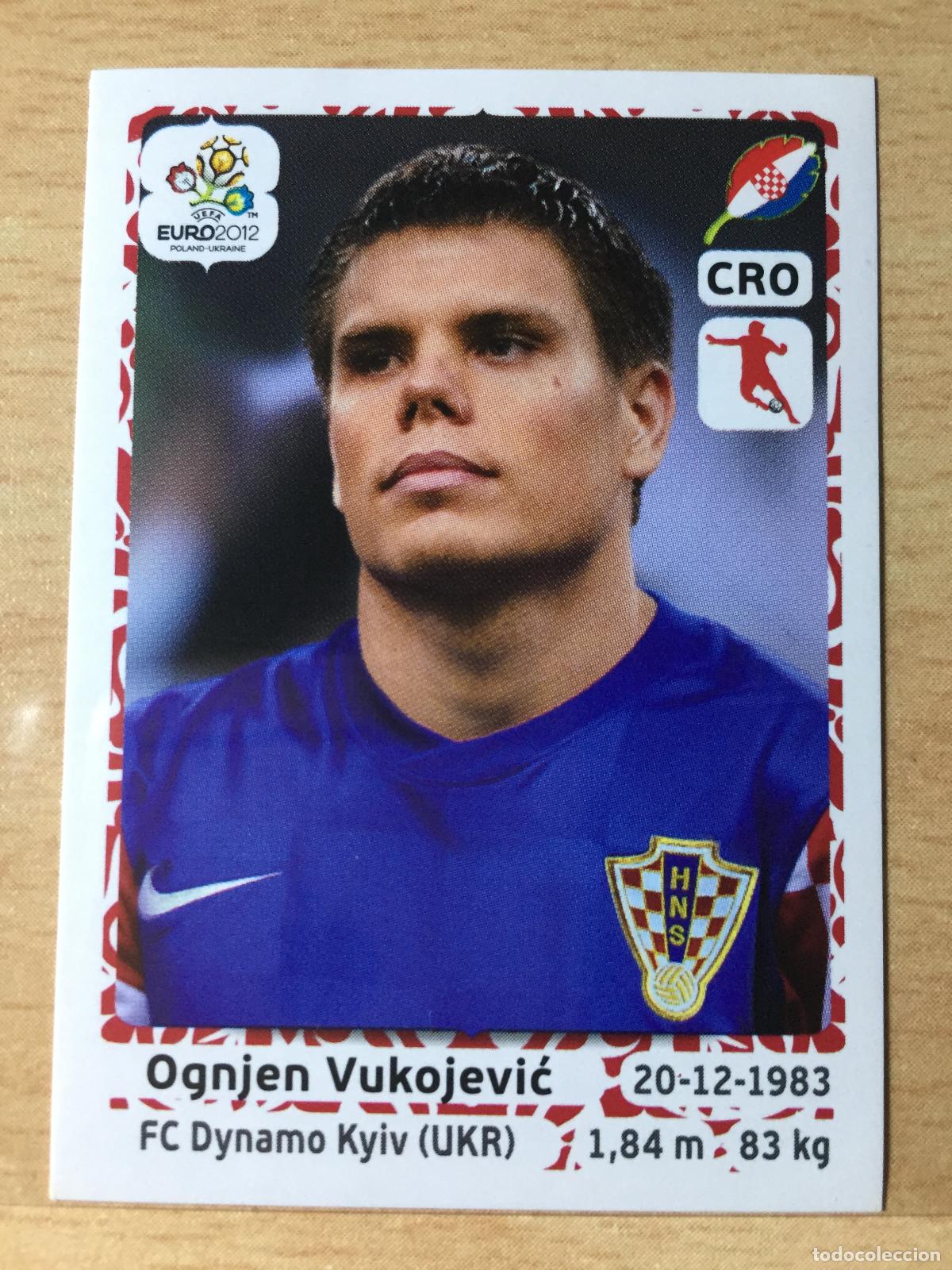 Fu&szlig;ball-Sticker: 2012 - 384 OGNJEN VUKOJEVIC - CROACIA - UEFA EURO 2012 - PANINI