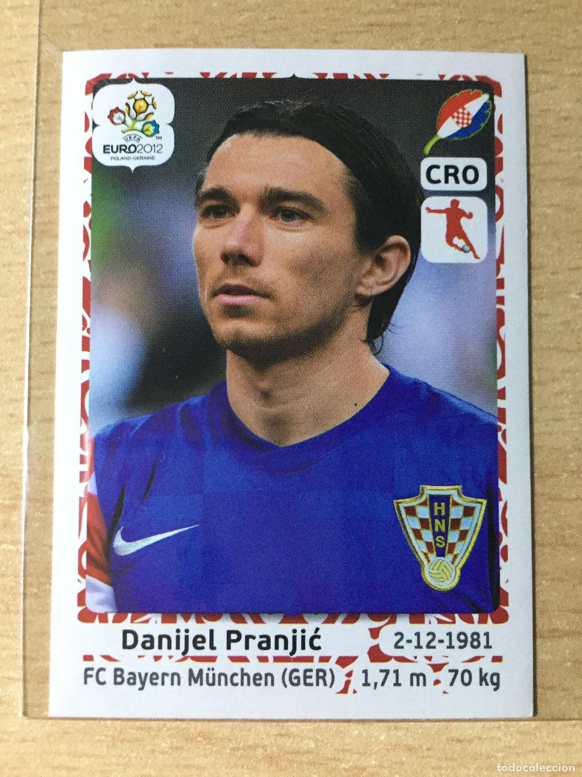 Fu&szlig;ball-Sticker: 2012 - 383 DANIJEL PRANJIC - CROACIA - UEFA EURO 2012 - PANINI