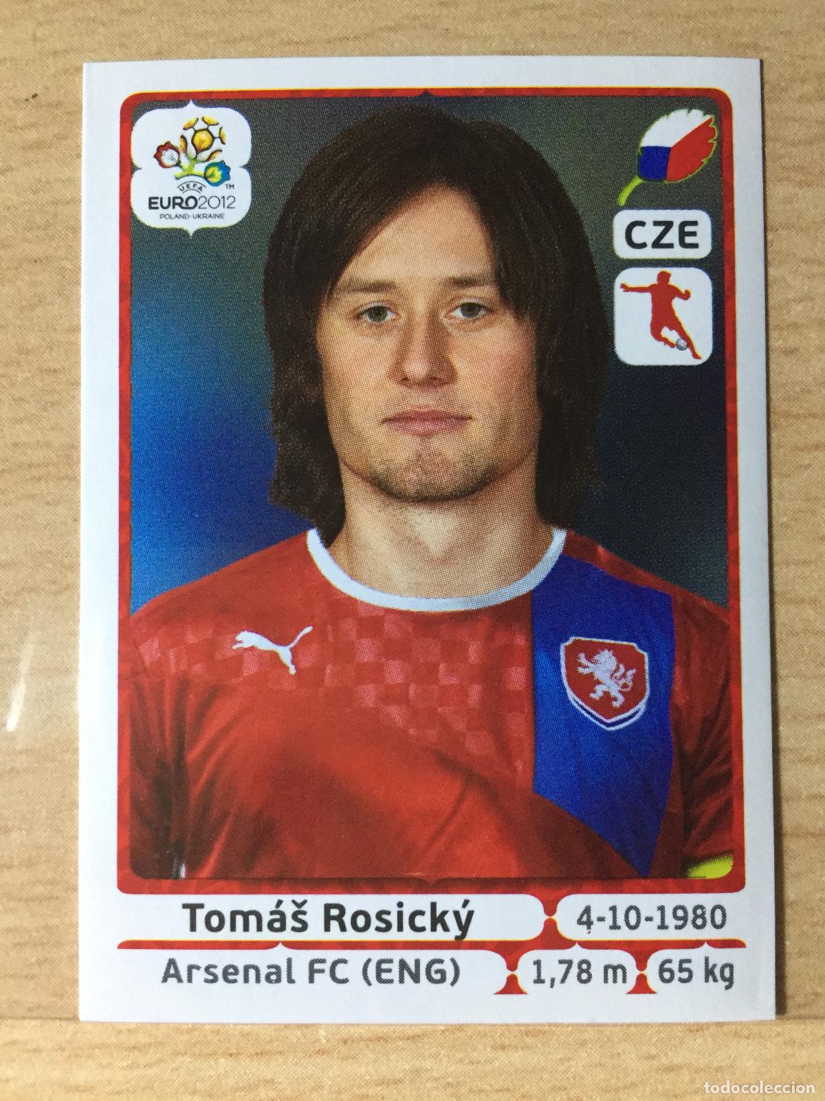 Fu&szlig;ball-Sticker: 2012 - 155 TOMAS ROSICKY - REPUBLICA CHECA - UEFA EURO 2012 - PANINI