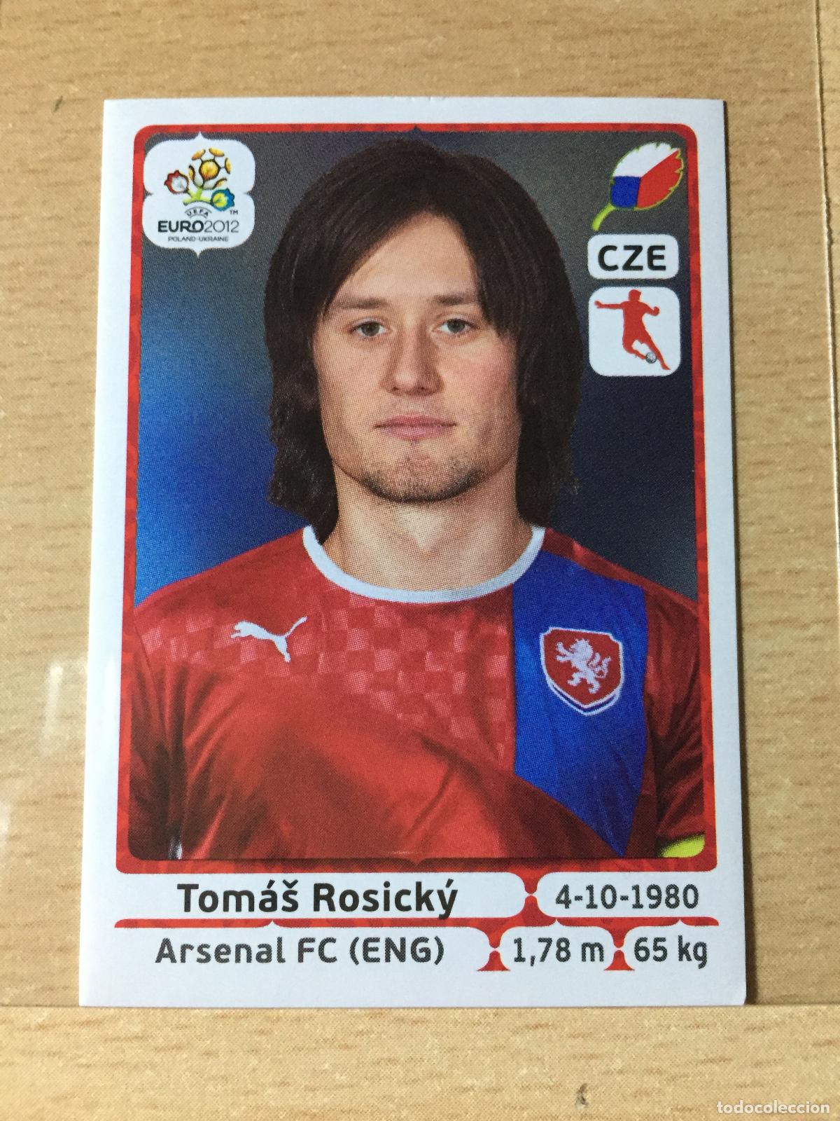 Fu&szlig;ball-Sticker: 2012 - 155 TOMAS ROSICKY - REPUBLICA CHECA - UEFA EURO 2012 - PANINI