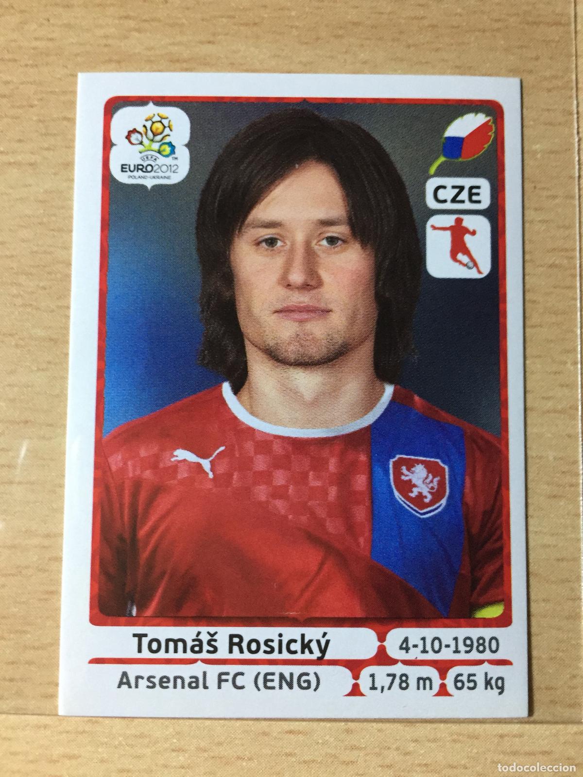 Fu&szlig;ball-Sticker: 2012 - 155 TOMAS ROSICKY - REPUBLICA CHECA - UEFA EURO 2012 - PANINI