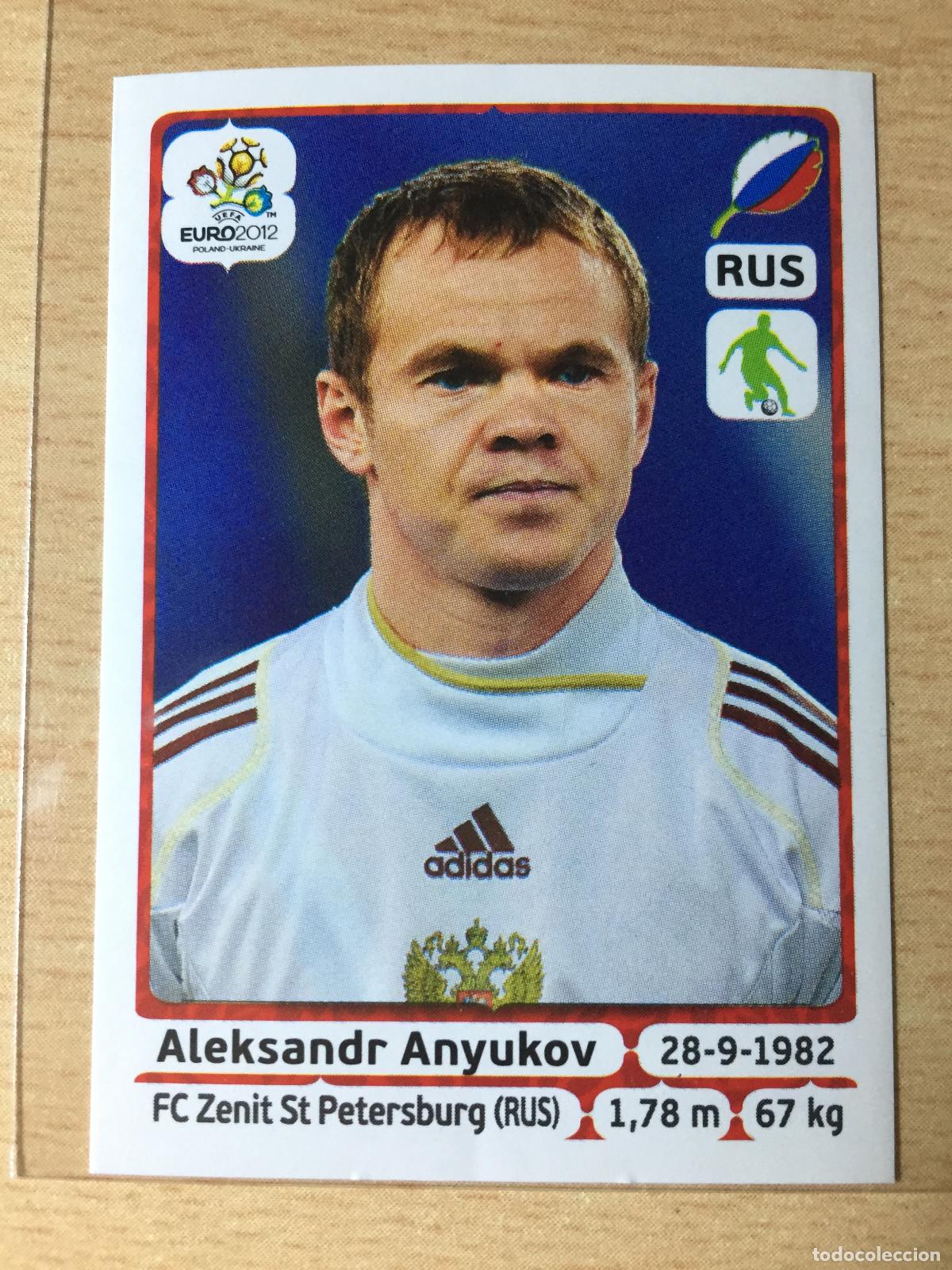 Fu&szlig;ball-Sticker: 2012 - 116 ALEKSANDR ANYUKOV - RUSIA - UEFA EURO 2012 - PANINI