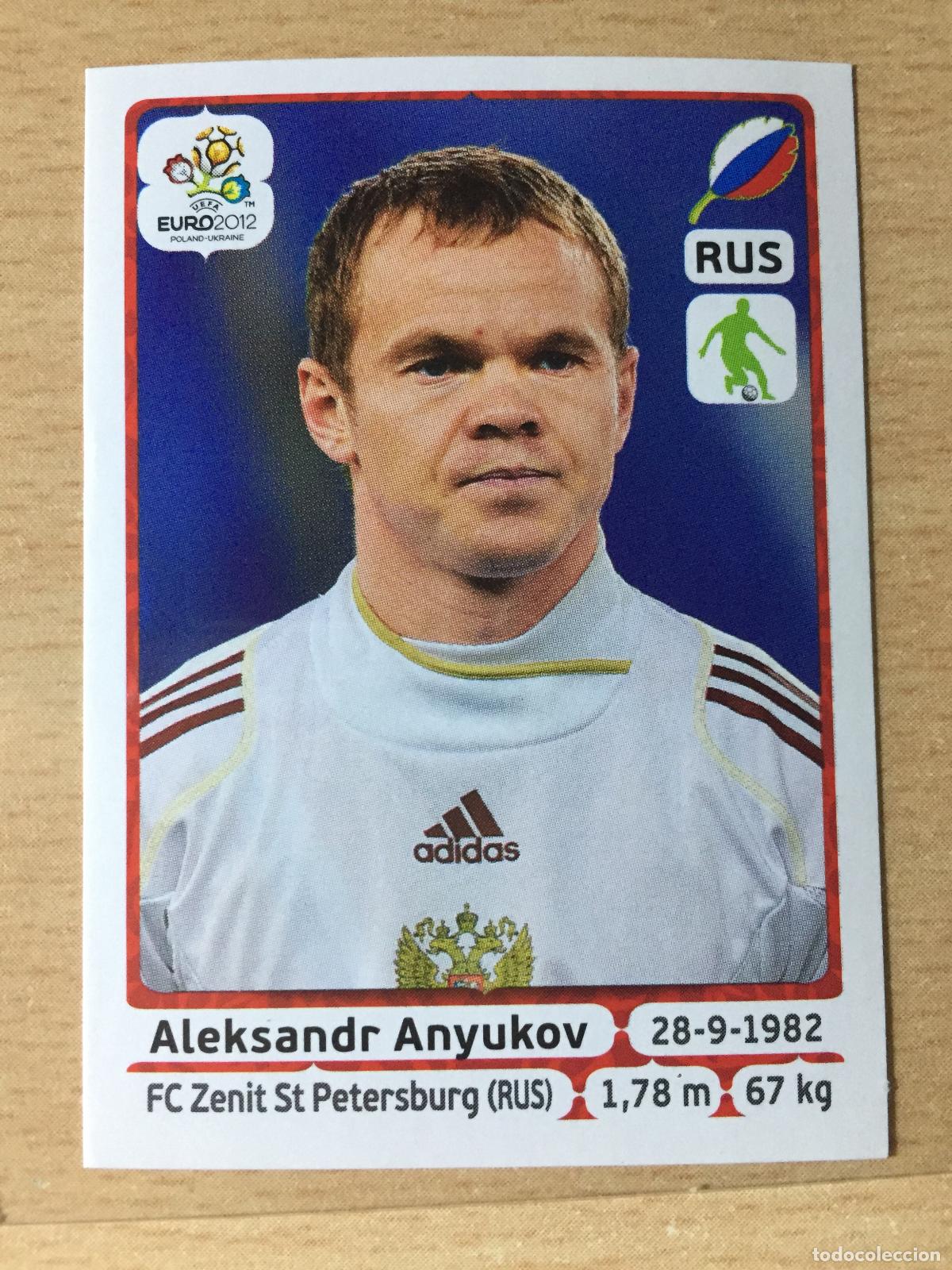 Fu&szlig;ball-Sticker: 2012 - 116 ALEKSANDR ANYUKOV - RUSIA - UEFA EURO 2012 - PANINI
