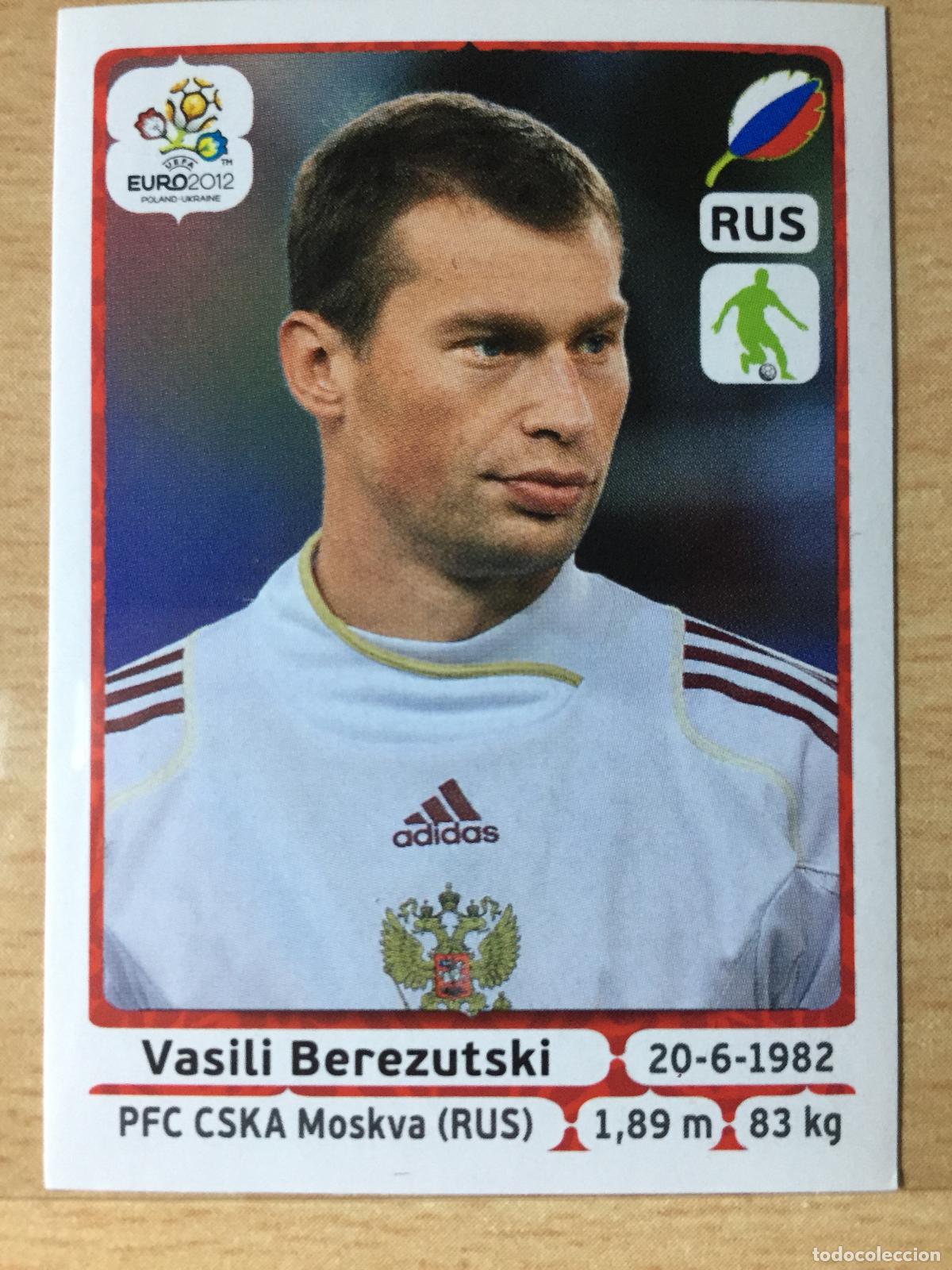 Fu&szlig;ball-Sticker: 2012 - 118 VASILI BEREZUTSKI - RUSIA - UEFA EURO 2012 - PANINI