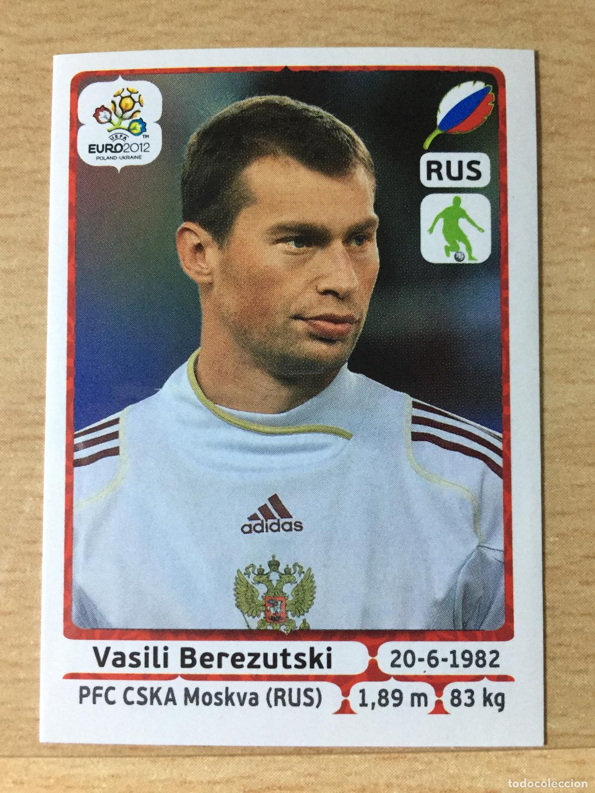 Fu&szlig;ball-Sticker: 2012 - 118 VASILI BEREZUTSKI - RUSIA - UEFA EURO 2012 - PANINI