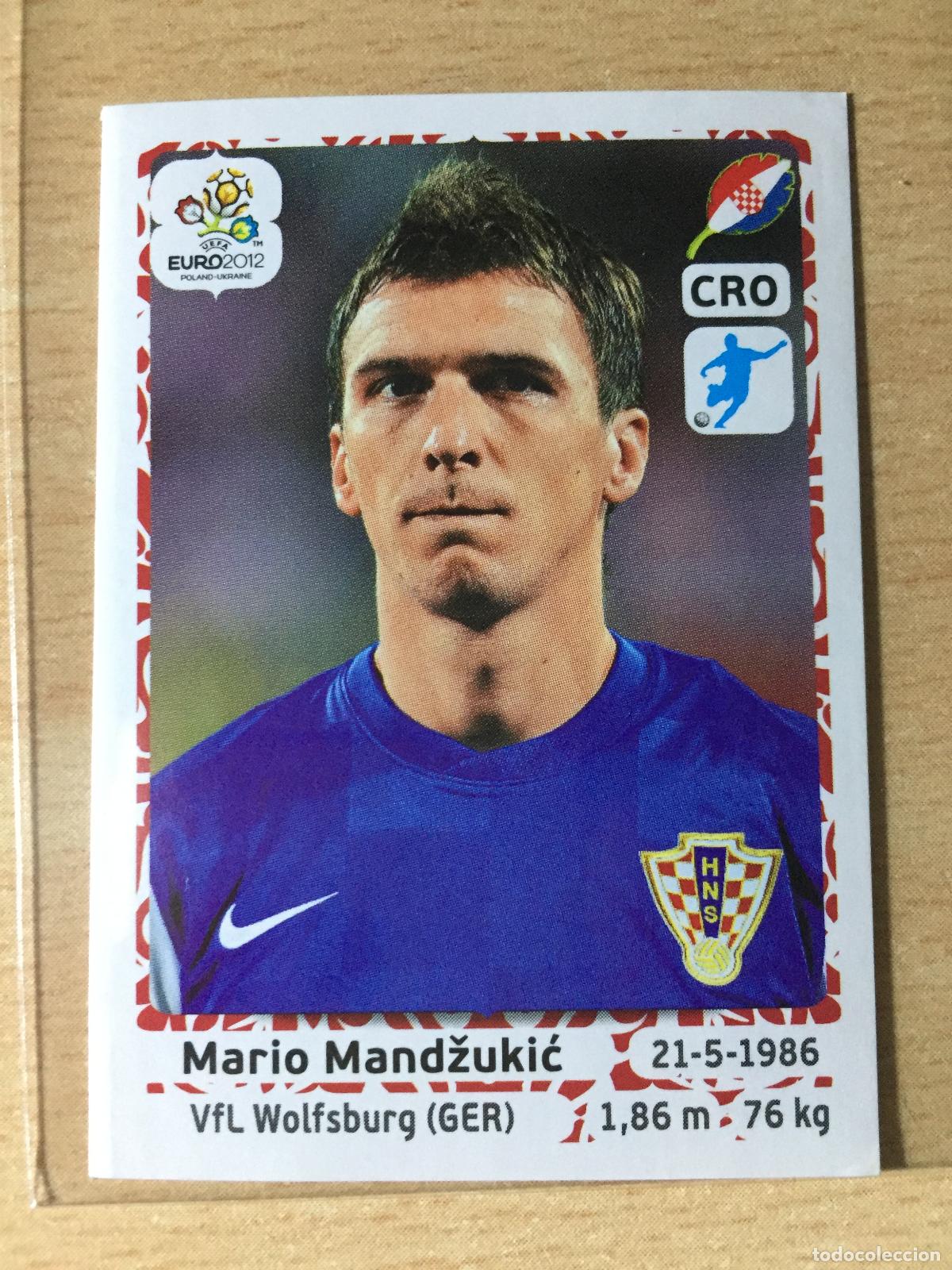 Fu&szlig;ball-Sticker: 2012 - 391 MARIO MANDZUKIC - CROACIA - UEFA EURO 2012 - PANINI