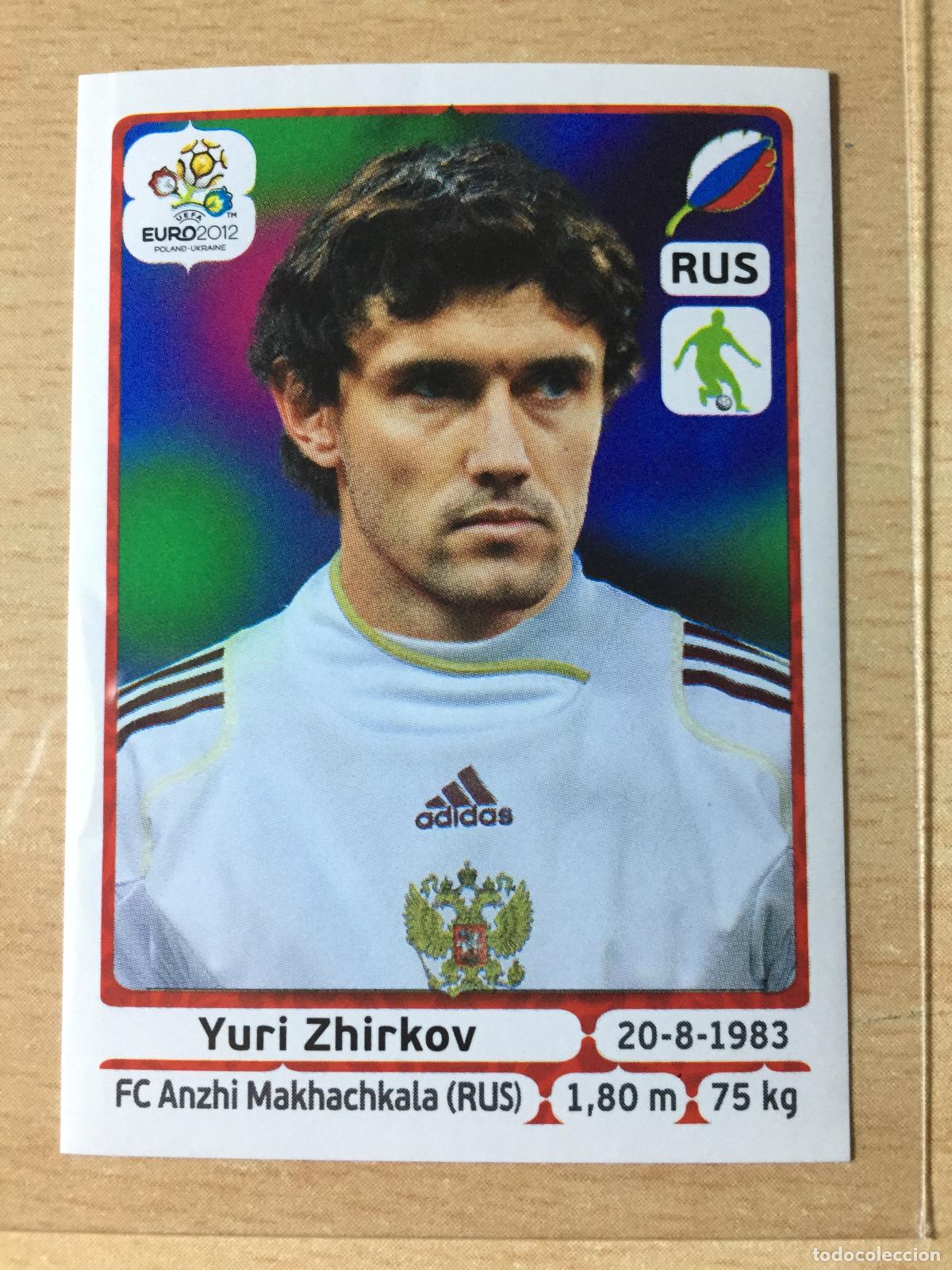 Fu&szlig;ball-Sticker: 2012 - 121 YURI ZHIRKOV - RUSIA - UEFA EURO 2012 - PANINI