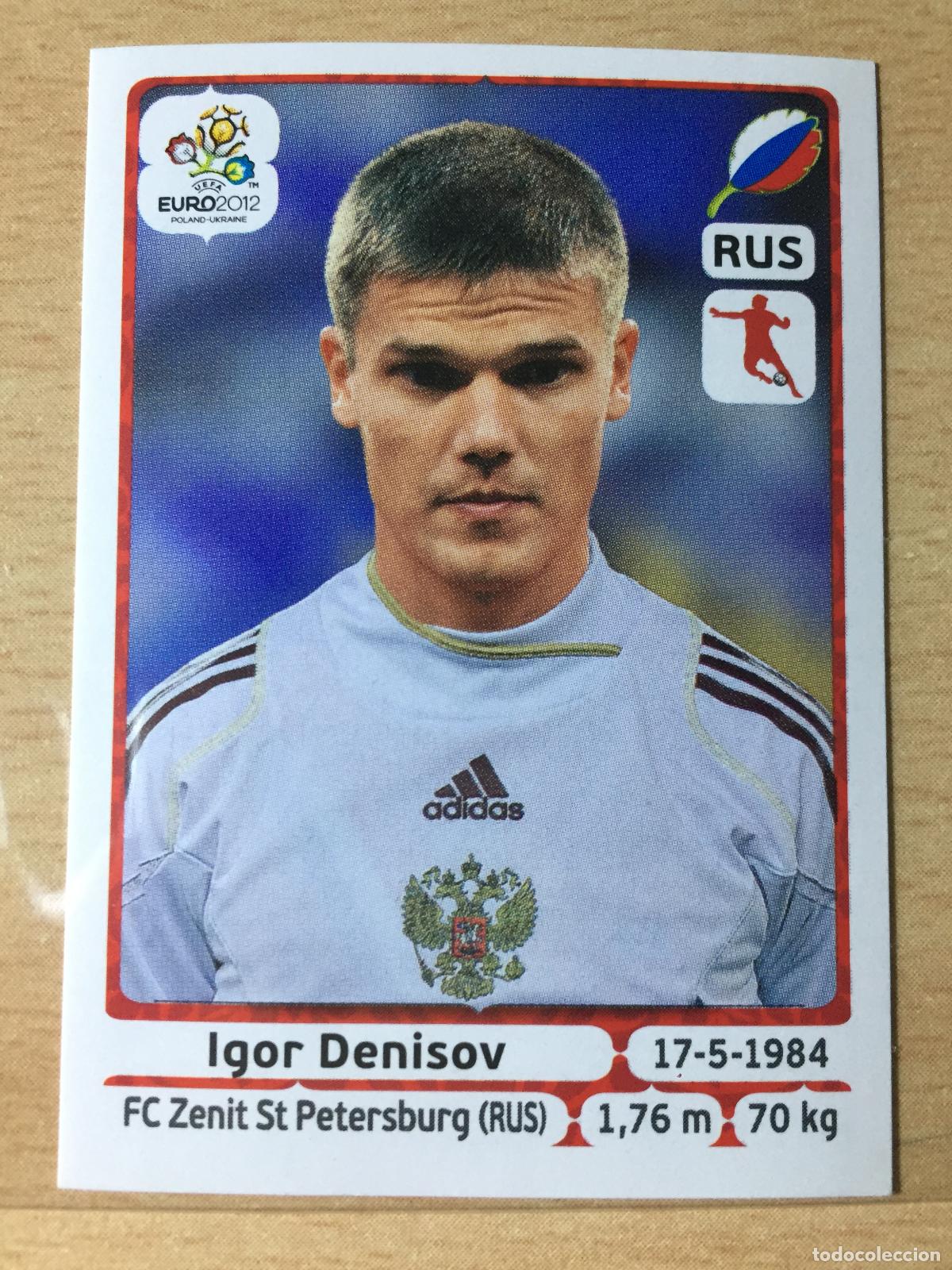 Fu&szlig;ball-Sticker: 2012 - 124 IGOR DENISOV - RUSIA - UEFA EURO 2012 - PANINI
