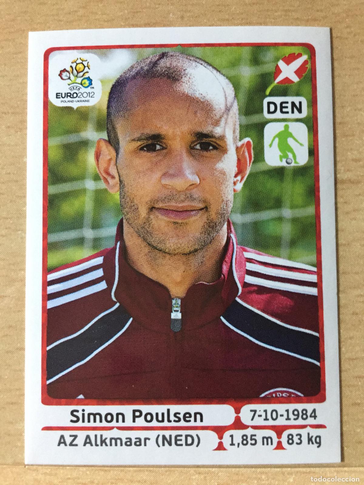 Fu&szlig;ball-Sticker: 2012 - 207 SIMON POULSEN - DINAMARCA - UEFA EURO 2012 - PANINI