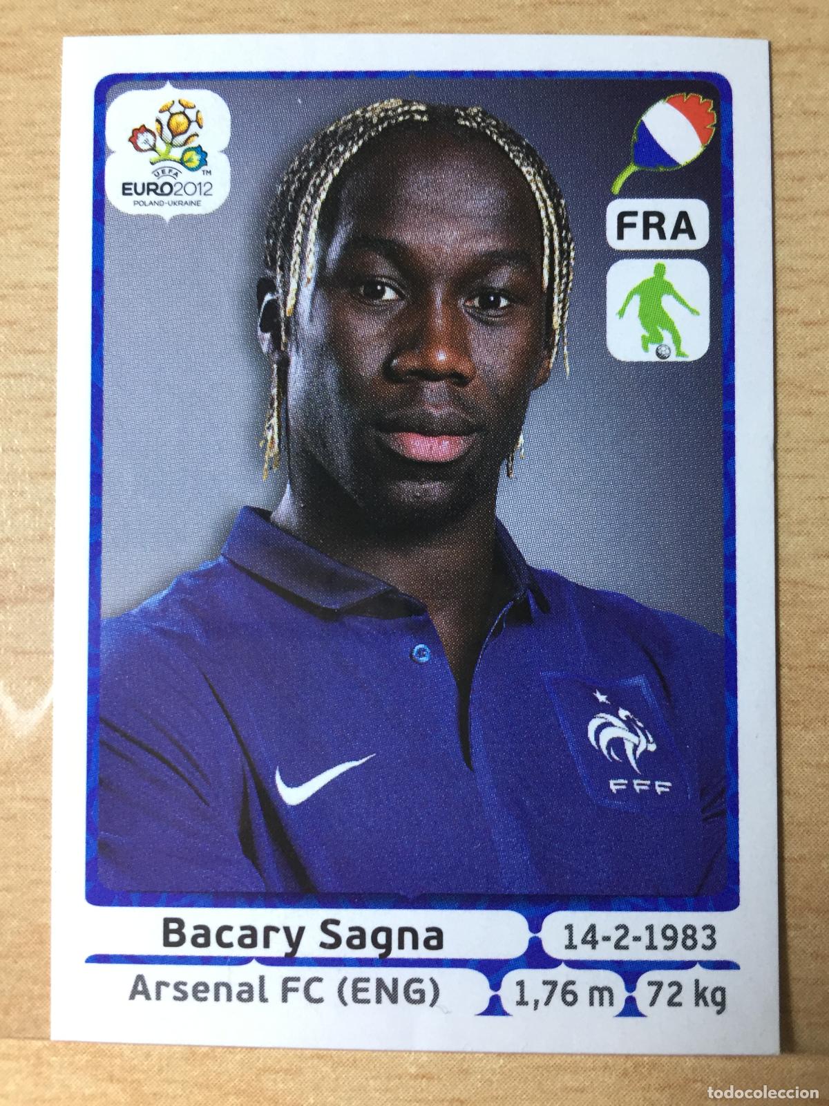 Football Stickers: 2012 - 469 BACARY SAGNA - FRANCIA - UEFA EURO 2012 - PANINI