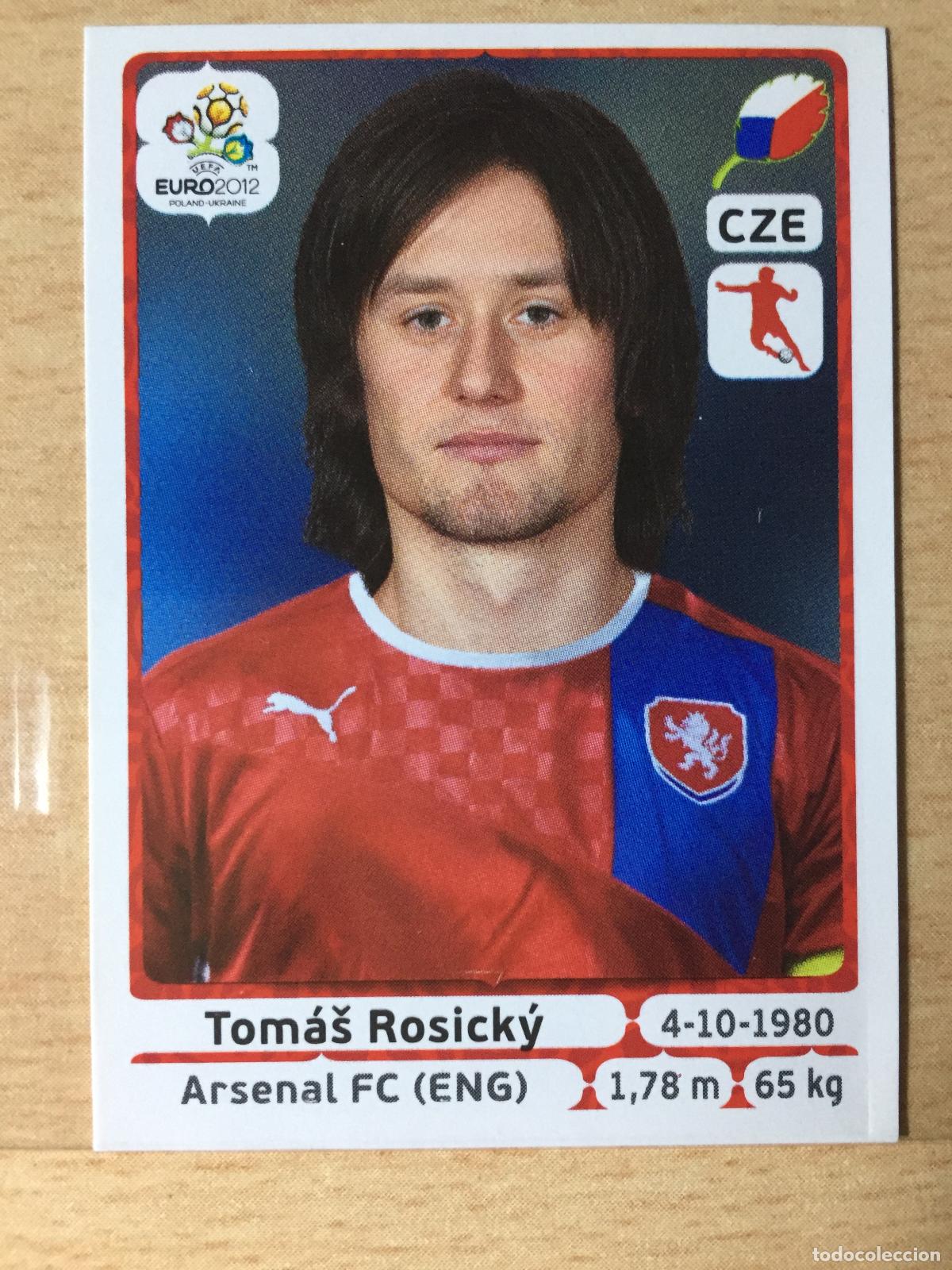 Football Stickers: 2012 - 155 TOMAS ROSICKY - REPUBLICA CHECA - UEFA EURO 2012 - PANINI