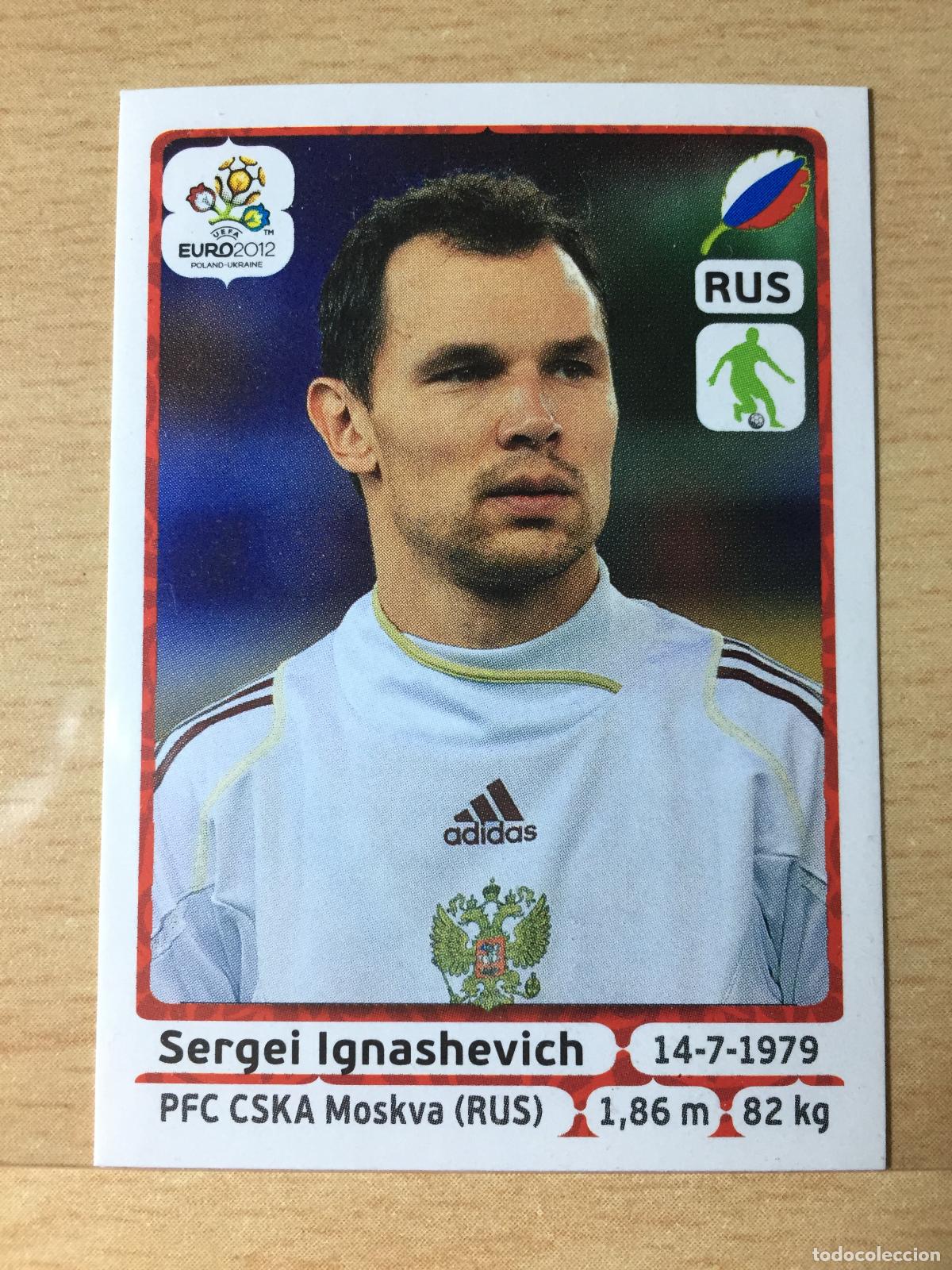 Football Stickers: 2012 - 115 SERGEI IGNASHEVICH - RUSIA - UEFA EURO 2012 - PANINI