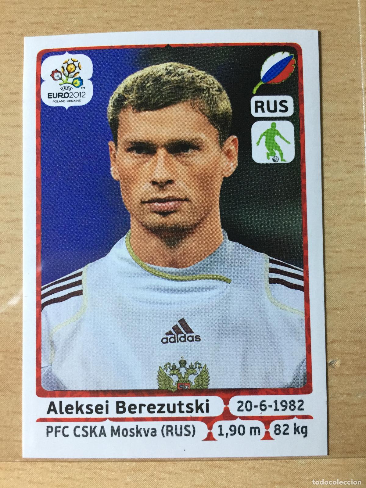 Football Stickers: 2012 - 117 ALEKSEI BEREZUTSKI - RUSIA - UEFA EURO 2012 - PANINI