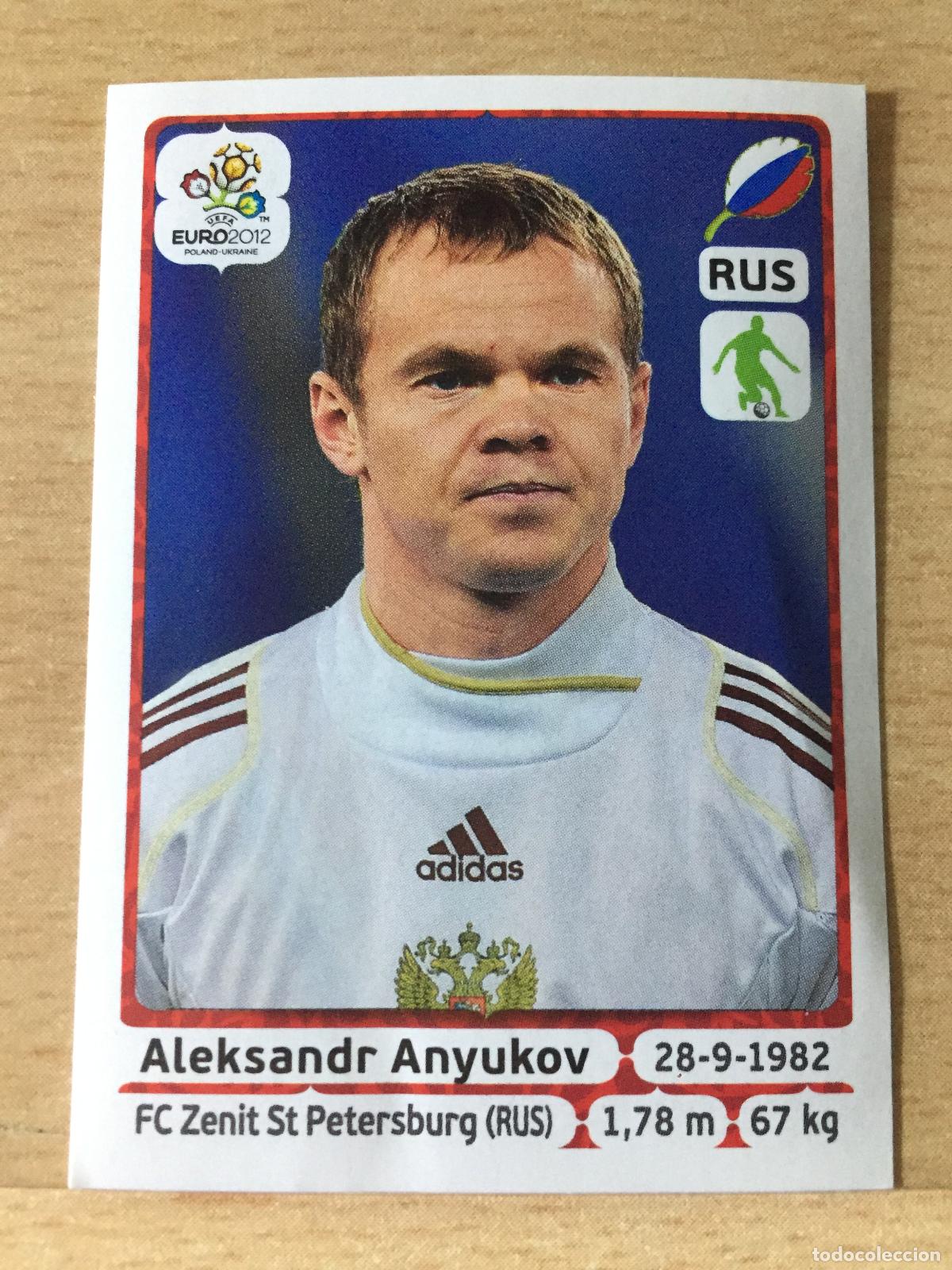 Football Stickers: 2012 - 116 ALEKSANDR ANYUKOV - RUSIA - UEFA EURO 2012 - PANINI