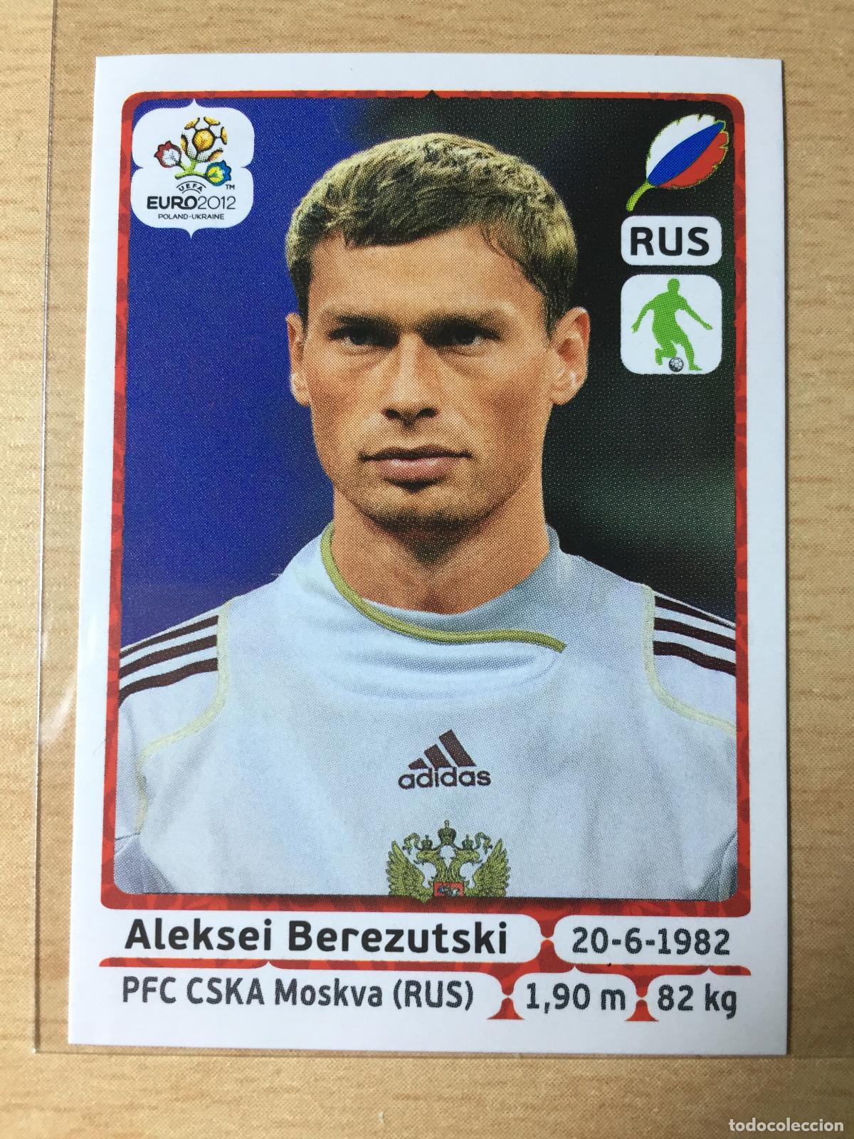 Football Stickers: 2012 - 117 ALEKSEI BEREZUTSKI - RUSIA - UEFA EURO 2012 - PANINI