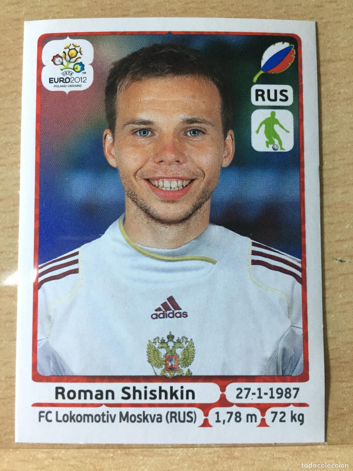 Football Stickers: 2012 - 119 ROMAN SHISHKIN - RUSIA - UEFA EURO 2012 - PANINI