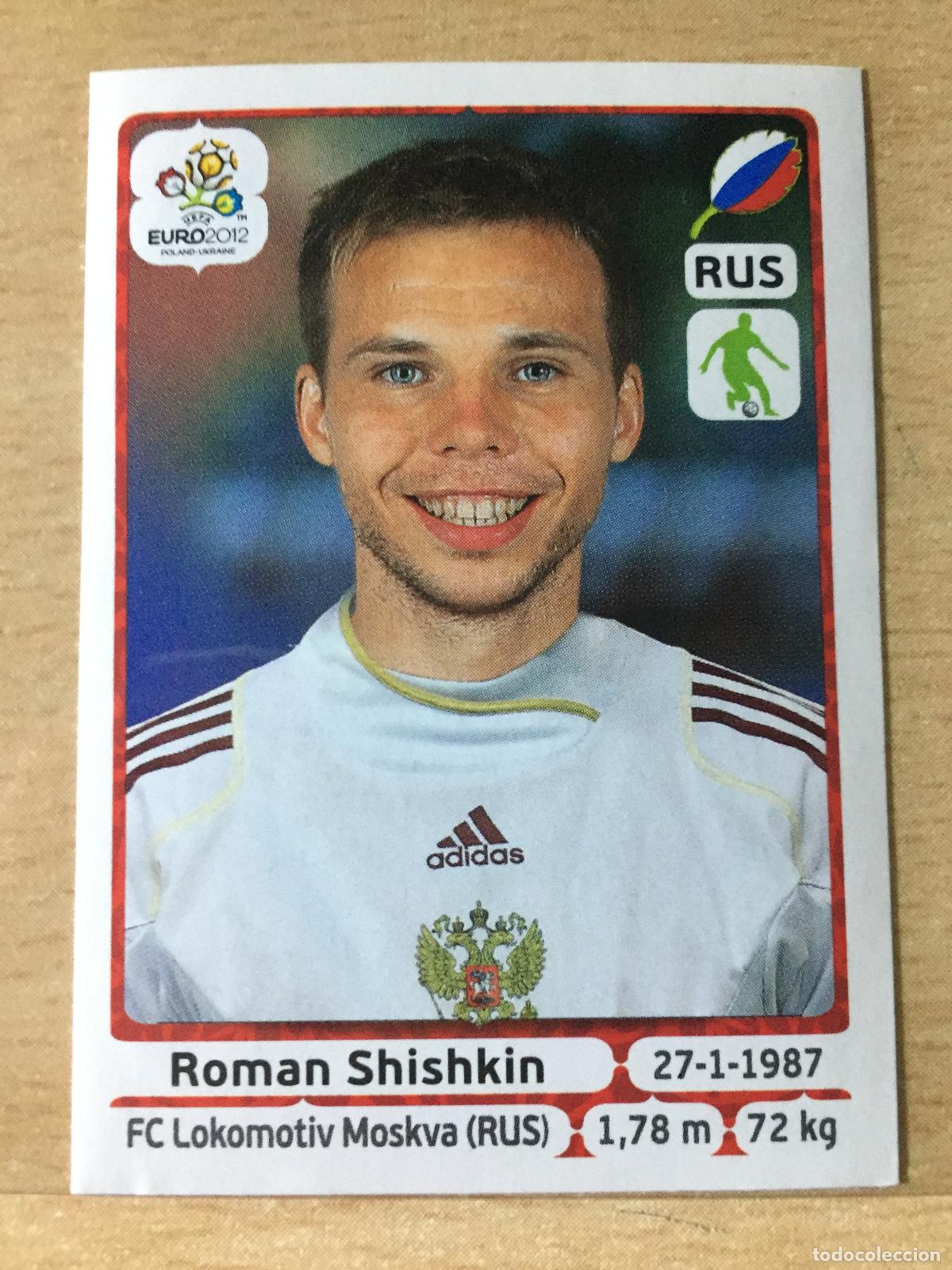 Football Stickers: 2012 - 119 ROMAN SHISHKIN - RUSIA - UEFA EURO 2012 - PANINI
