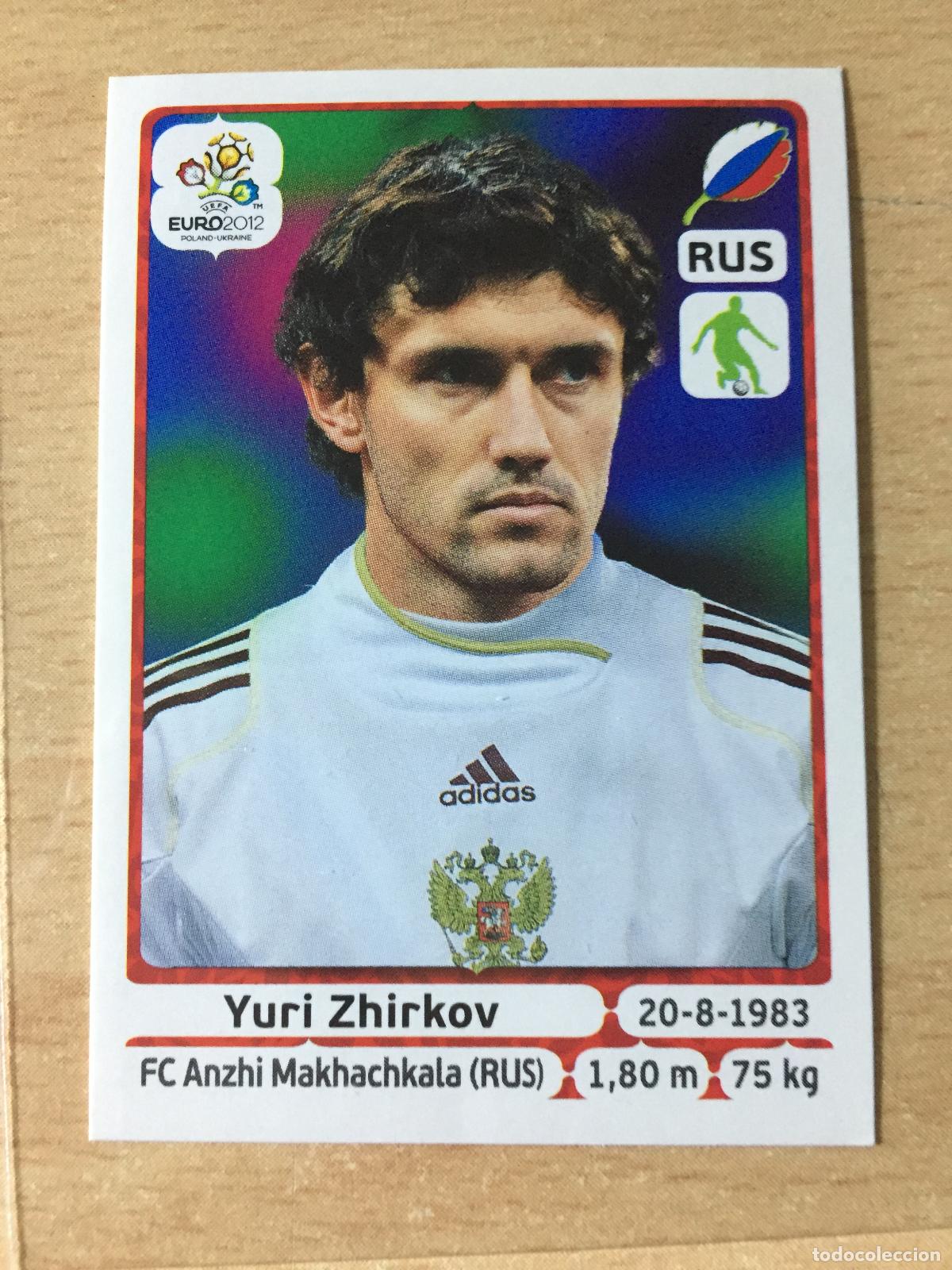 Football Stickers: 2012 - 121 YURI ZHIRKOV - RUSIA - UEFA EURO 2012 - PANINI