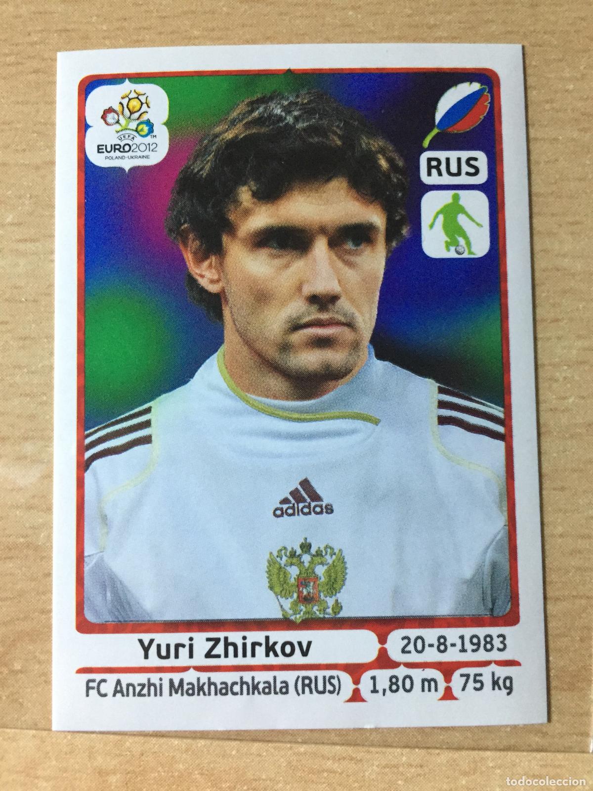 Football Stickers: 2012 - 121 YURI ZHIRKOV - RUSIA - UEFA EURO 2012 - PANINI