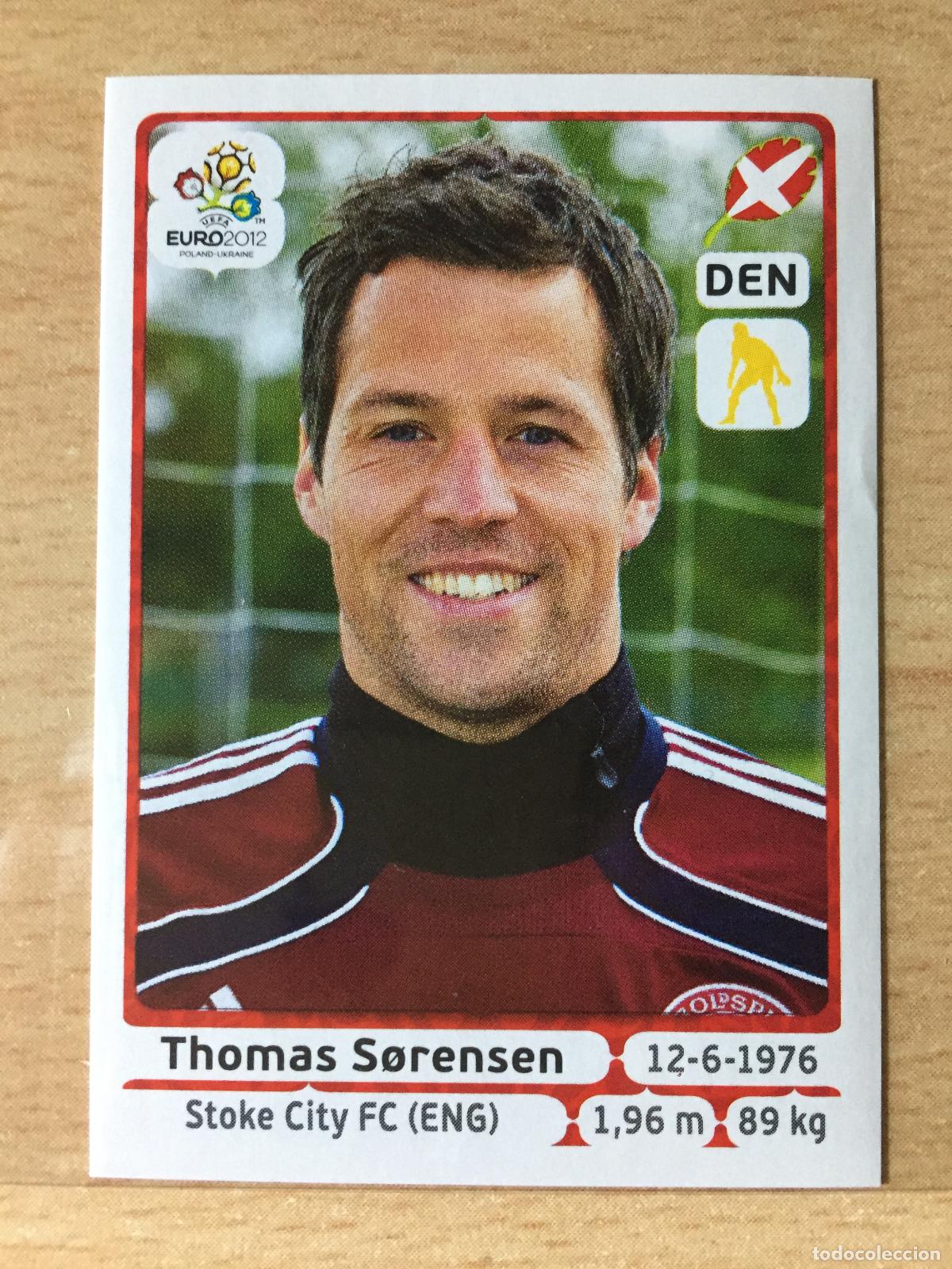 Football Stickers: 2012 - 200 THOMAS SORENSEN - DINAMARCA - UEFA EURO 2012 - PANINI