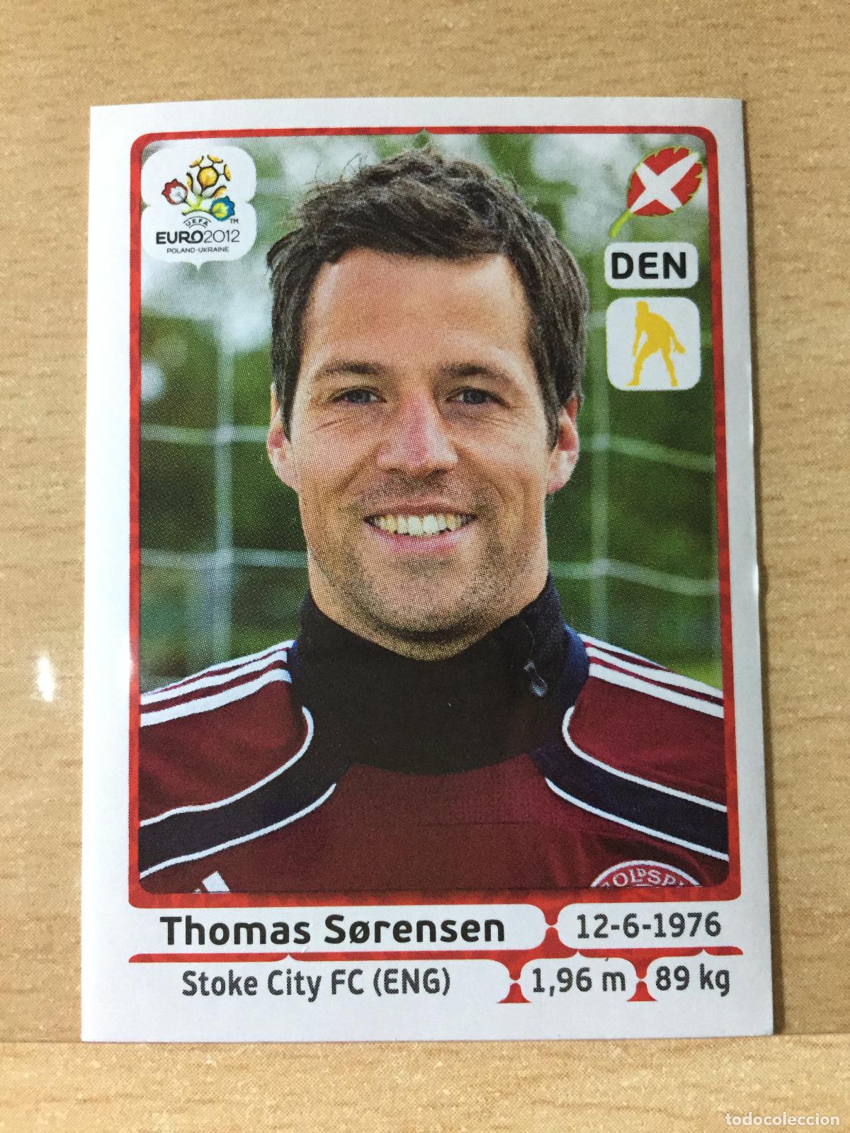 Football Stickers: 2012 - 200 THOMAS SORENSEN - DINAMARCA - UEFA EURO 2012 - PANINI