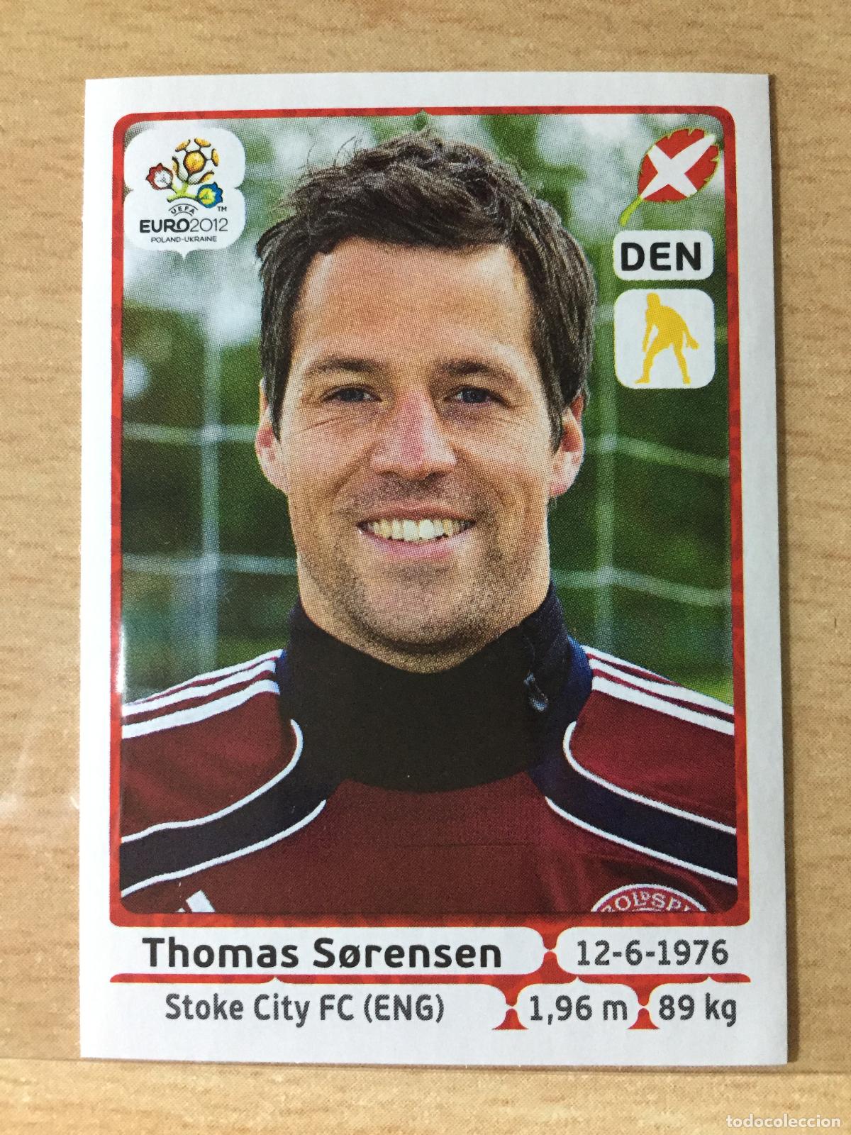 Football Stickers: 2012 - 200 THOMAS SORENSEN - DINAMARCA - UEFA EURO 2012 - PANINI