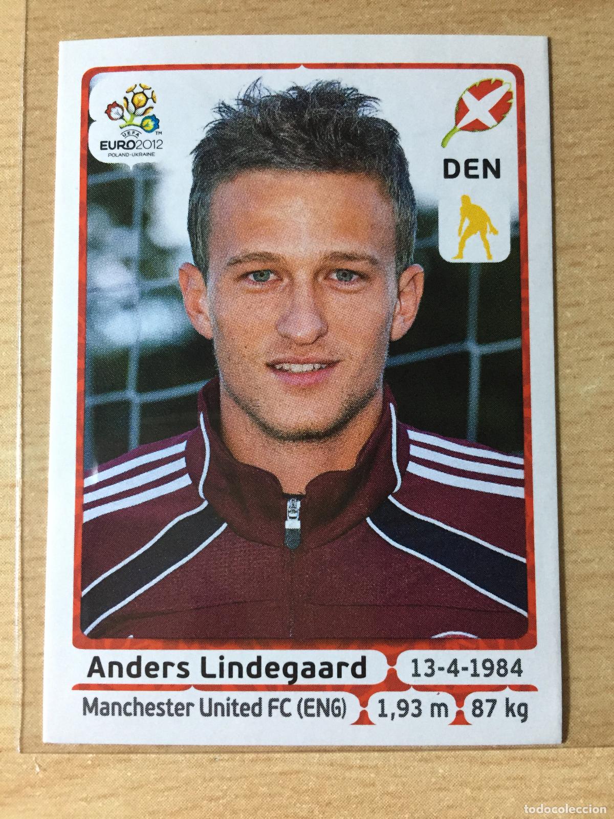 Football Stickers: 2012 - 201 ANDERS LINDEGAARD - DINAMARCA - UEFA EURO 2012 - PANINI