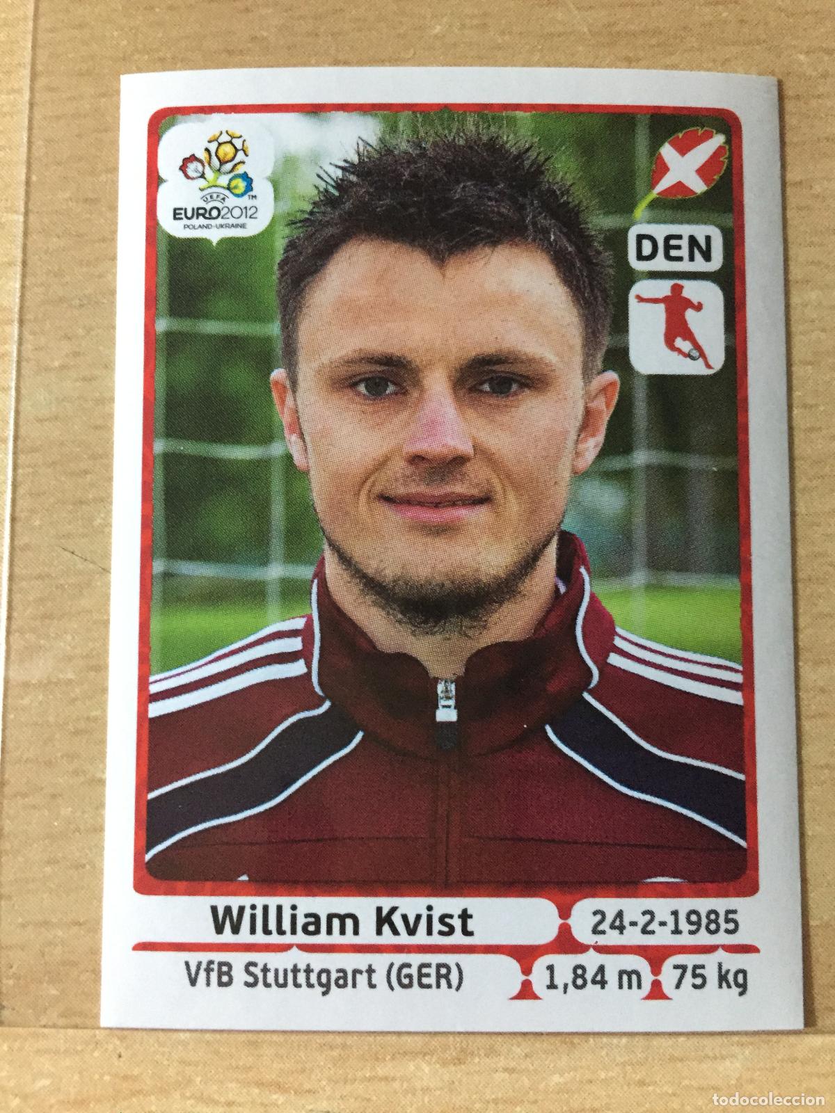 Football Stickers: 2012 - 209 WILLIAM KVIST - DINAMARCA - UEFA EURO 2012 - PANINI
