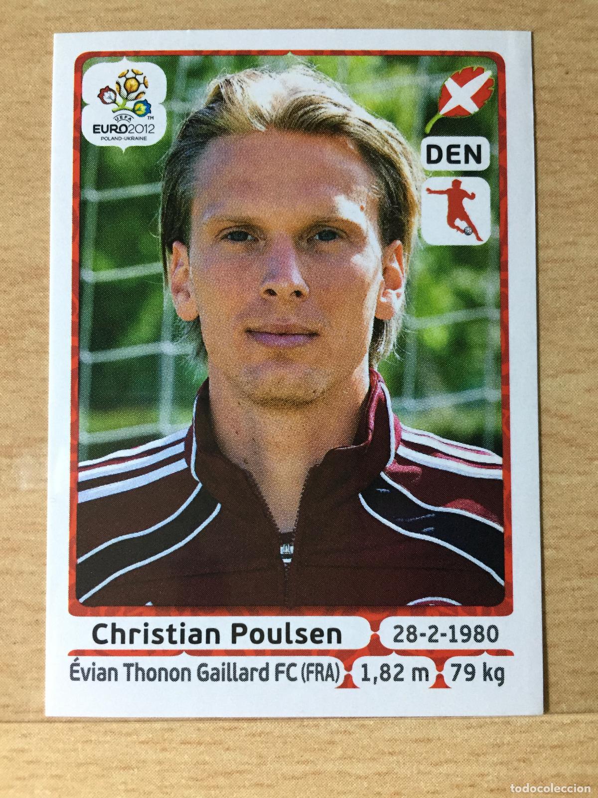 Fu&szlig;ball-Sticker: 2012 - 210 CHRISTIAN POULSEN - DINAMARCA - UEFA EURO 2012 - PANINI