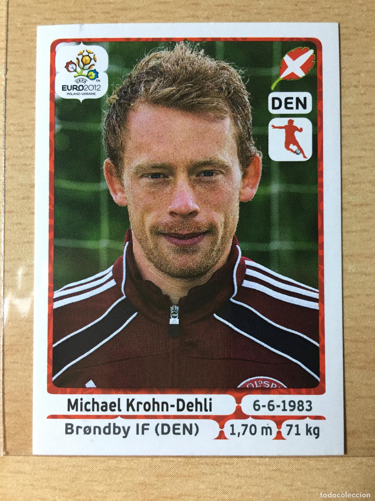 Fu&szlig;ball-Sticker: 2012 - 214 MICHAEL KROHN-DEHLI - DINAMARCA - UEFA EURO 2012 - PANINI