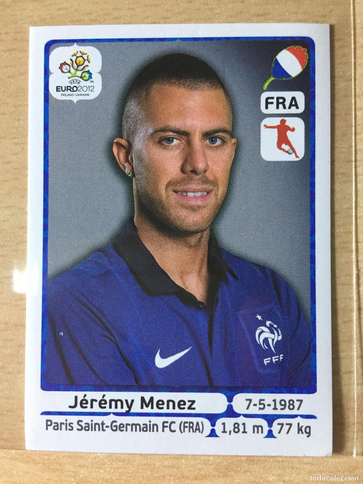Cartes &agrave; collectionner de Football: 2012 - 475 JEREMY MENEZ - FRANCIA - UEFA EURO 2012 - PANINI